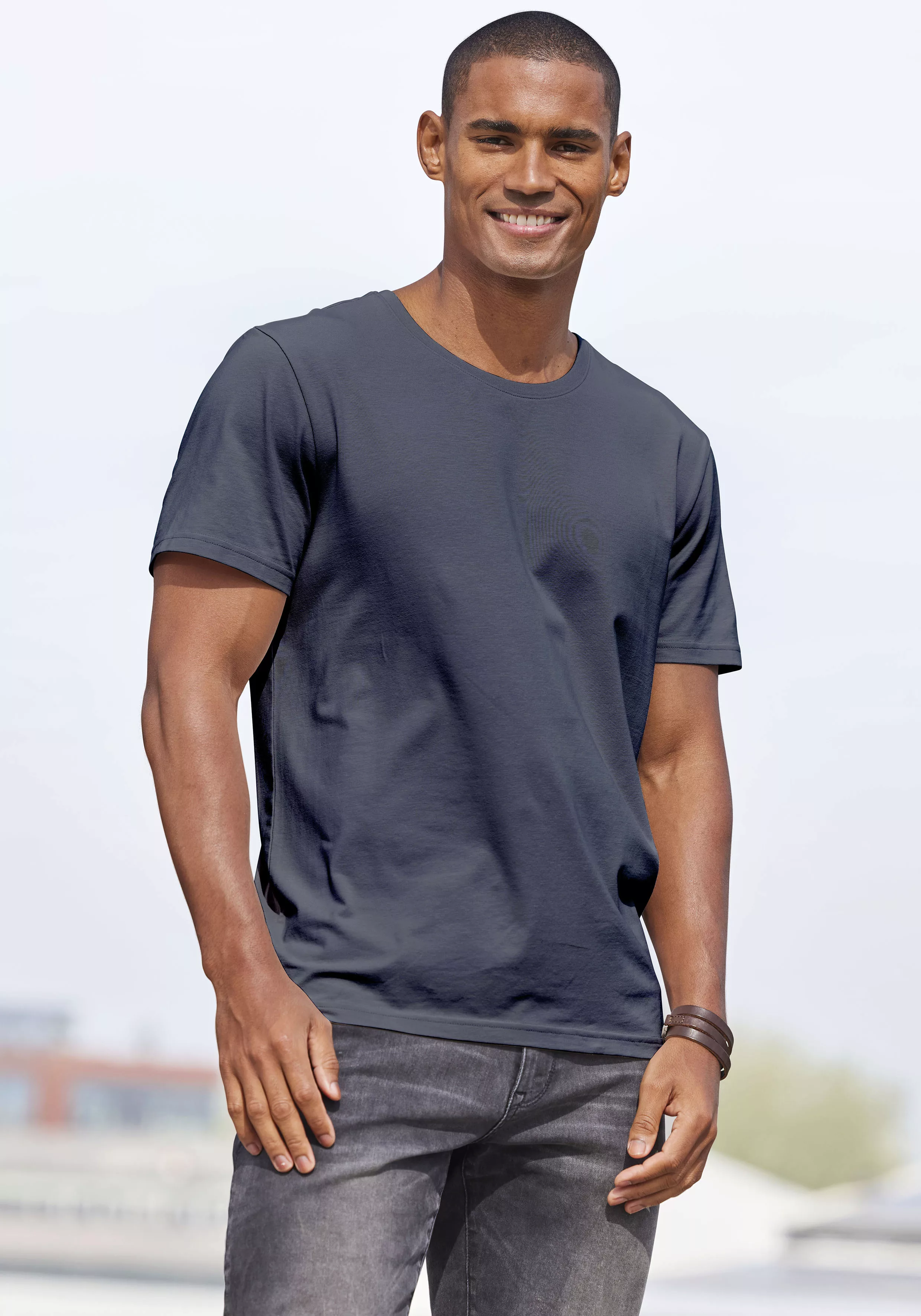 AUTHENTIC LE JOGGER T-Shirt, (Packung, 2), Freizeitshirt aus 100% Baumwolle günstig online kaufen