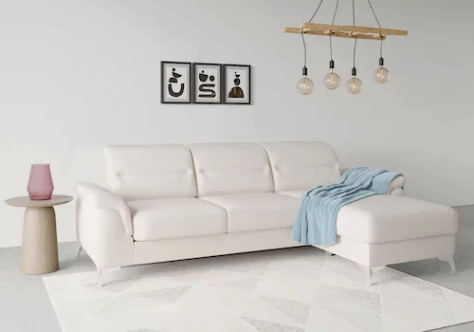 sit&more Ecksofa »Sinatra L-Form«, mit Recamiere, optinal mit Kopfteilverst günstig online kaufen