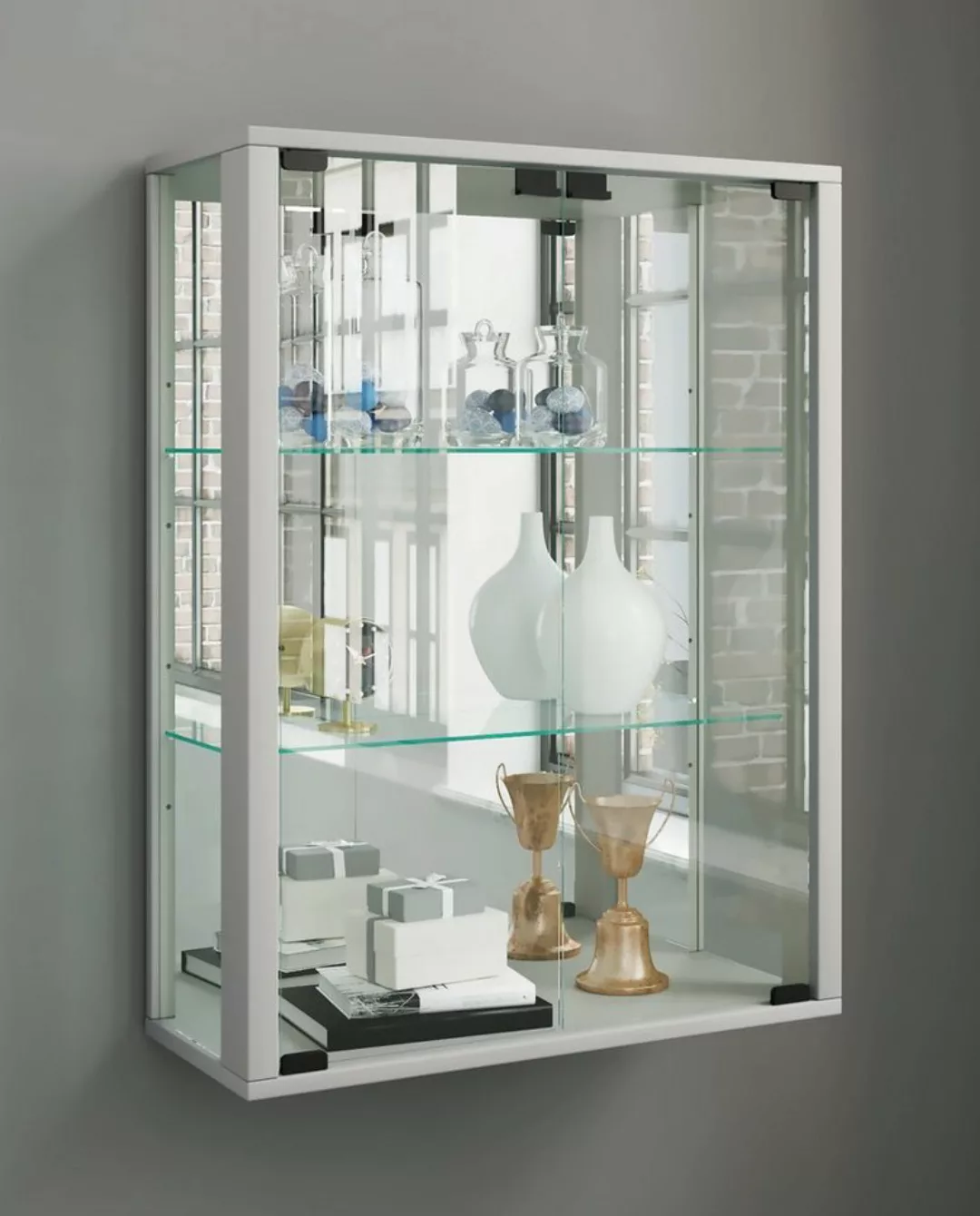 VCM Hängevitrine Wandvitrine Hängevitrine Glasvitrine Udina Spiegel (1-St) günstig online kaufen