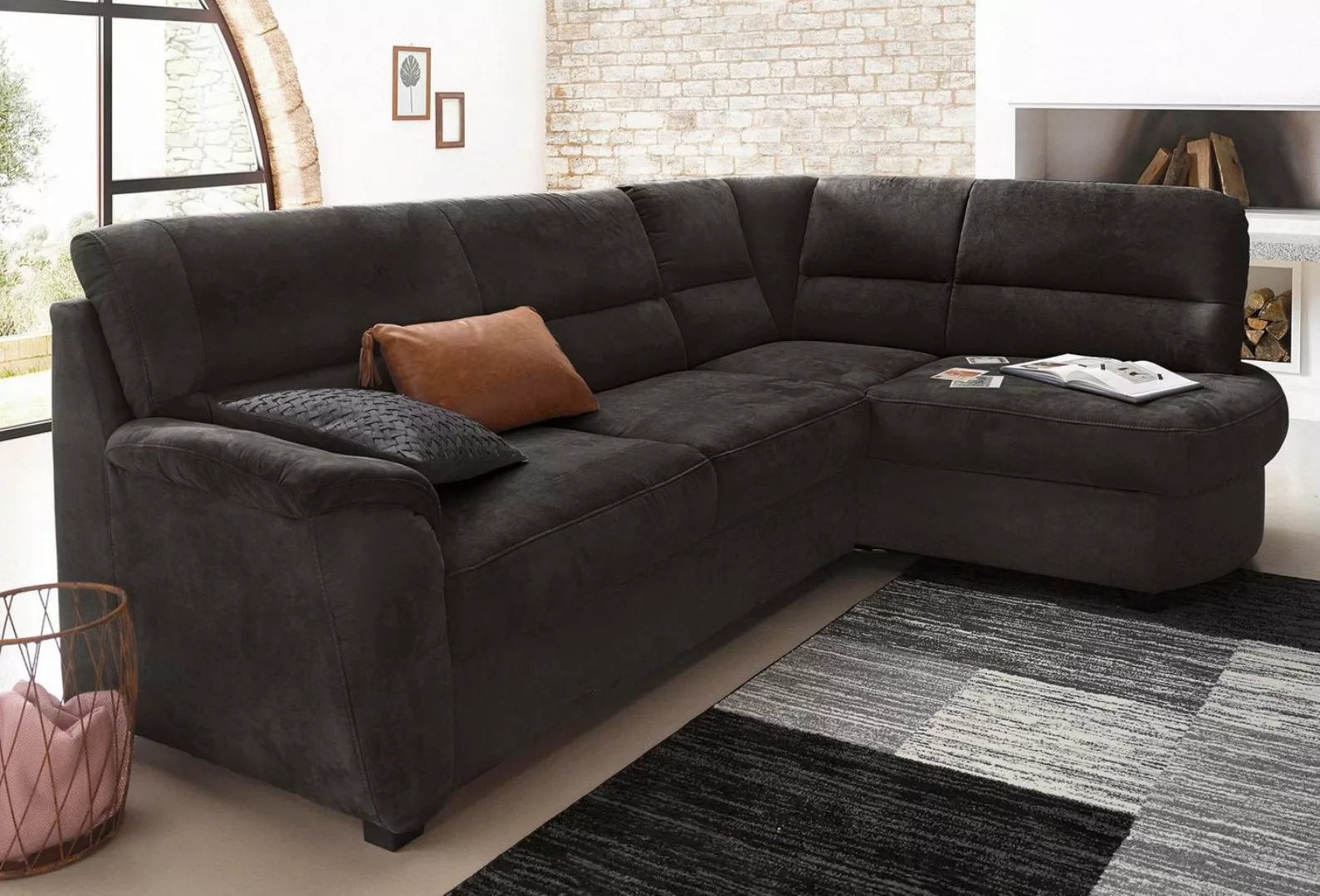 sit&more Ecksofa Pandora L-Form, wahlweise mit Bettfunktion und Bettkasten günstig online kaufen