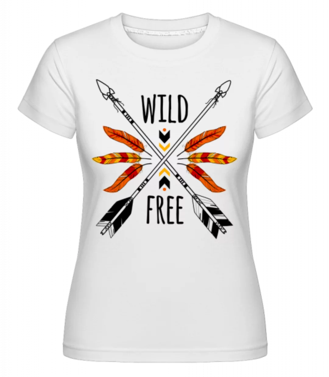 Wild And Free Logo · Shirtinator Frauen T-Shirt günstig online kaufen