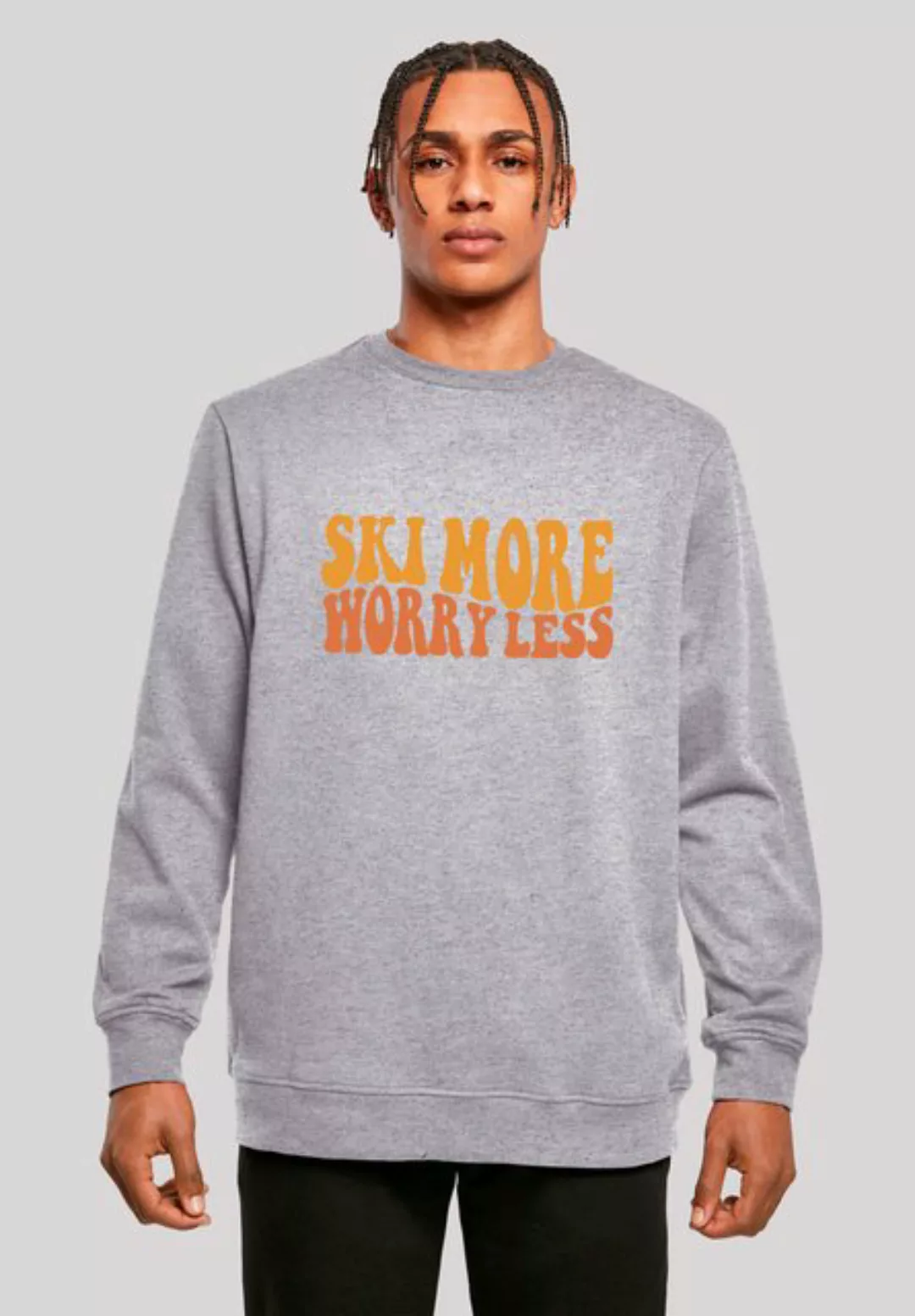 F4NT4STIC Sweatshirt "Ski More Worry Less", Premium Qualität günstig online kaufen