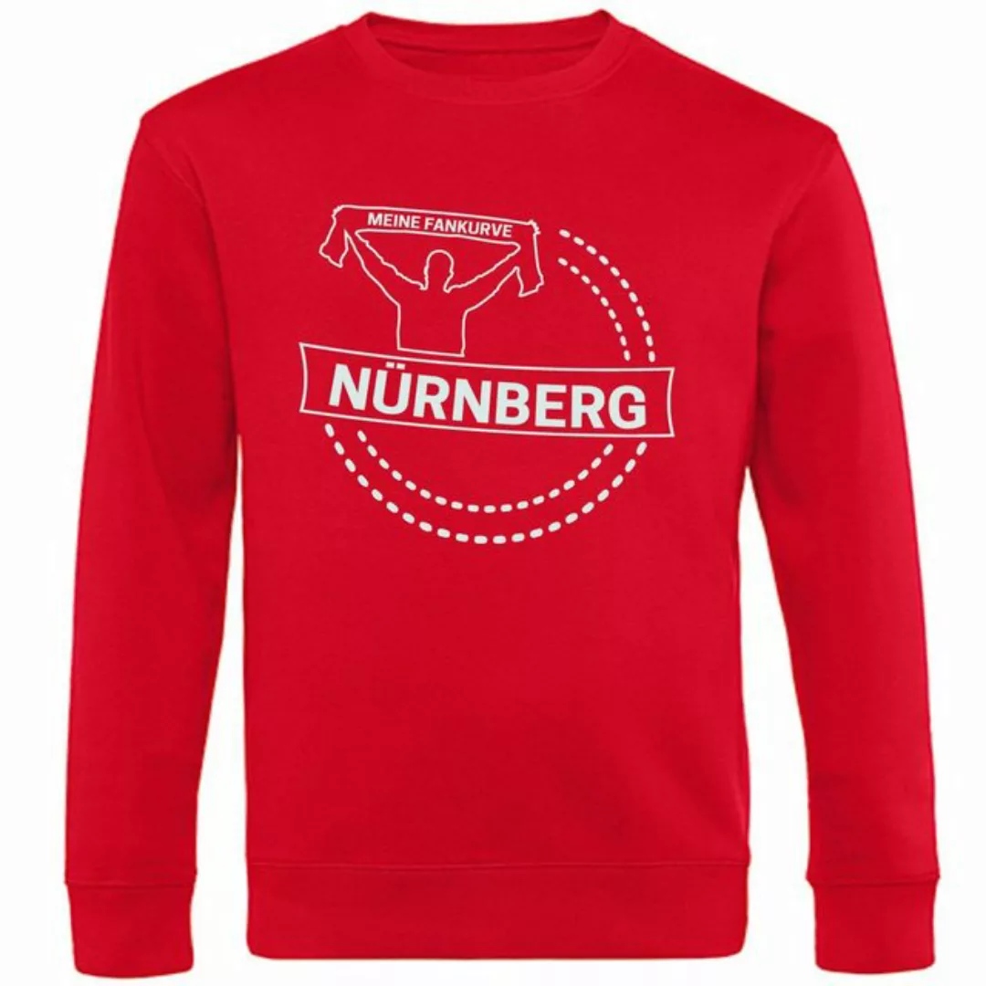 multifanshop Sweatshirt Nürnberg - Meine Fankurve - Pullover günstig online kaufen