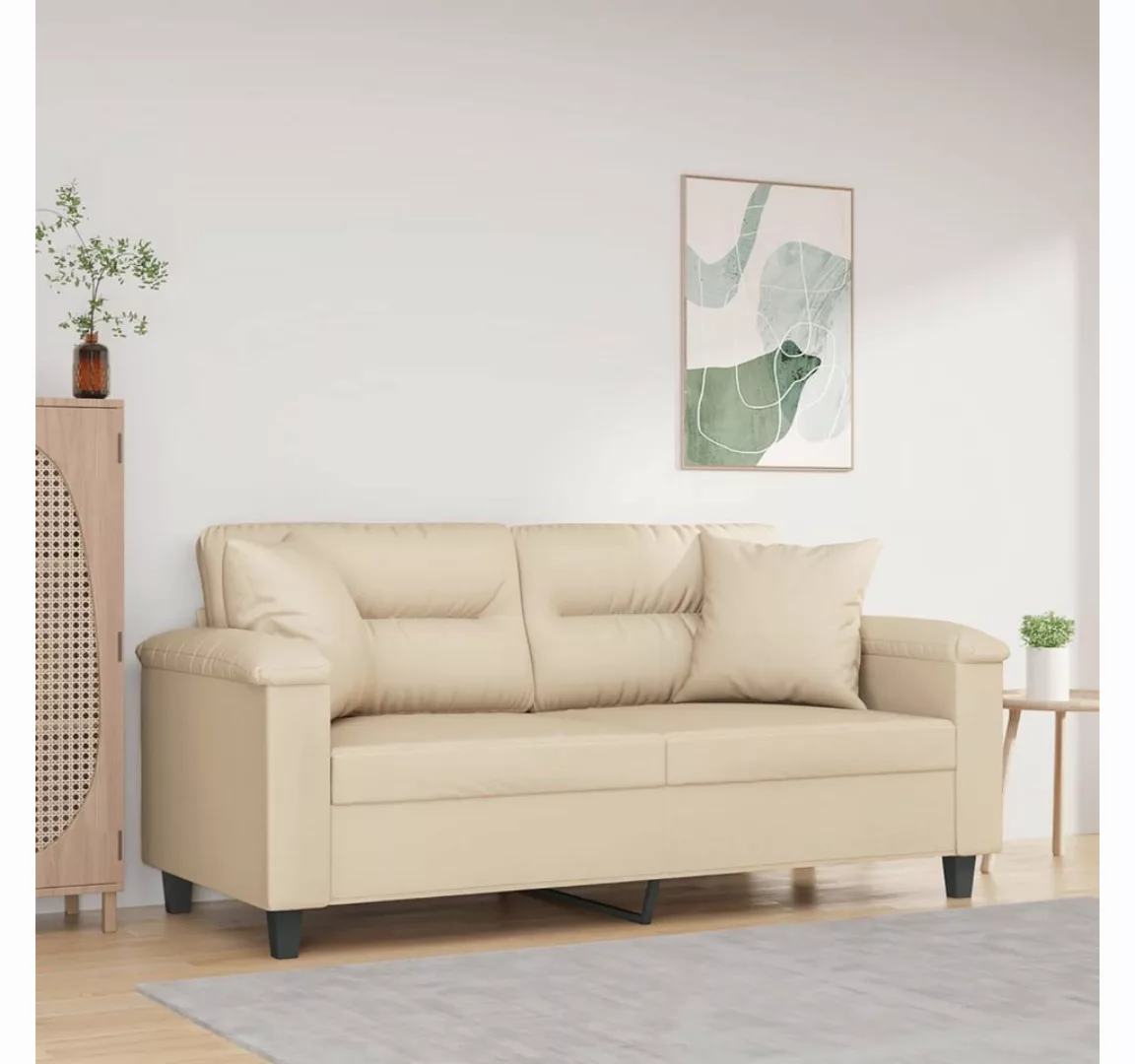 vidaXL Sofa Sofa mit Mikrofasergewebe Stoff verschiedene Farben, 140 cm, 2- günstig online kaufen