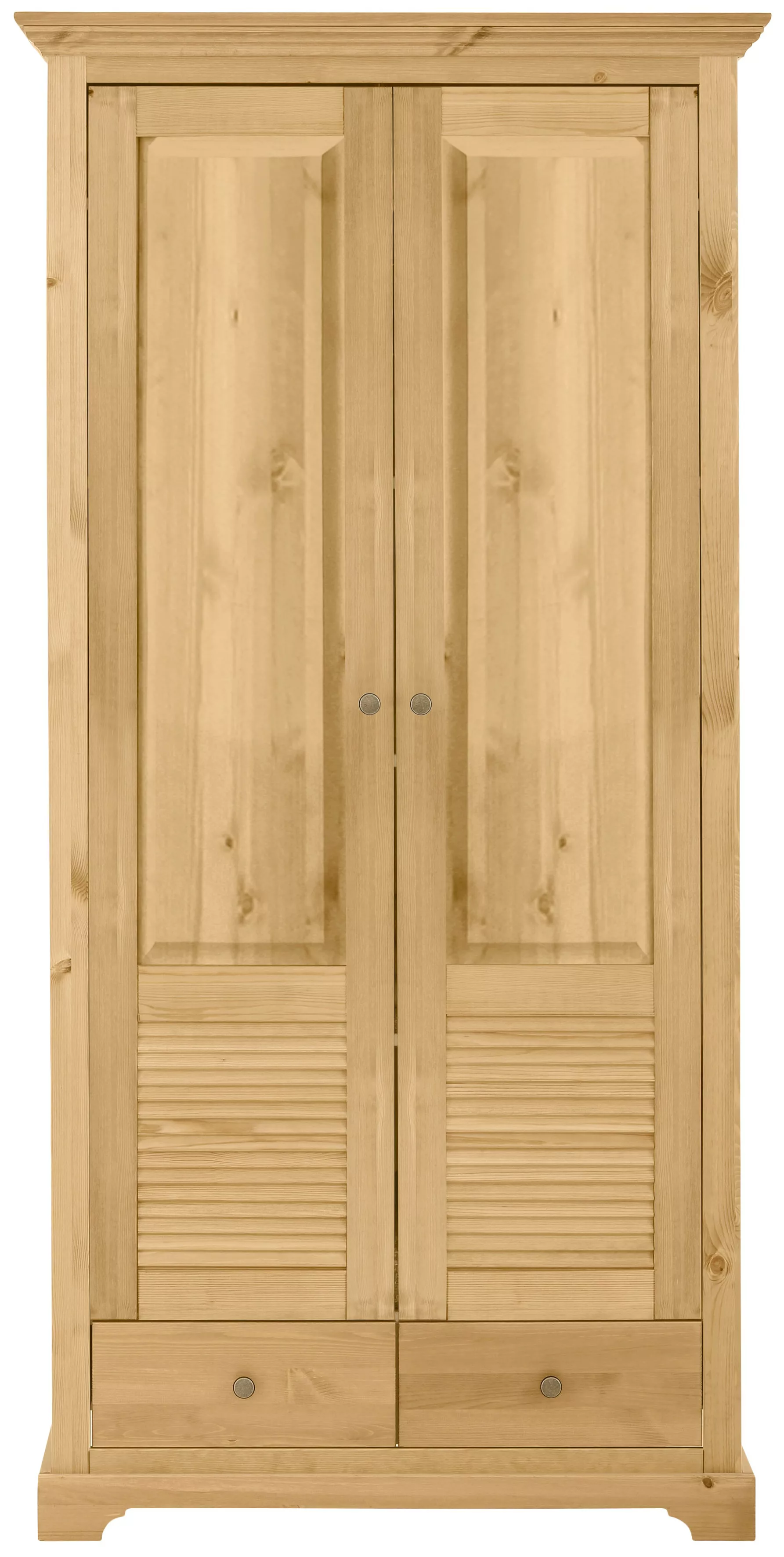 Home affaire Garderobenschrank "Ayanna", Breite 94 cm, 2-türig, aus massive günstig online kaufen