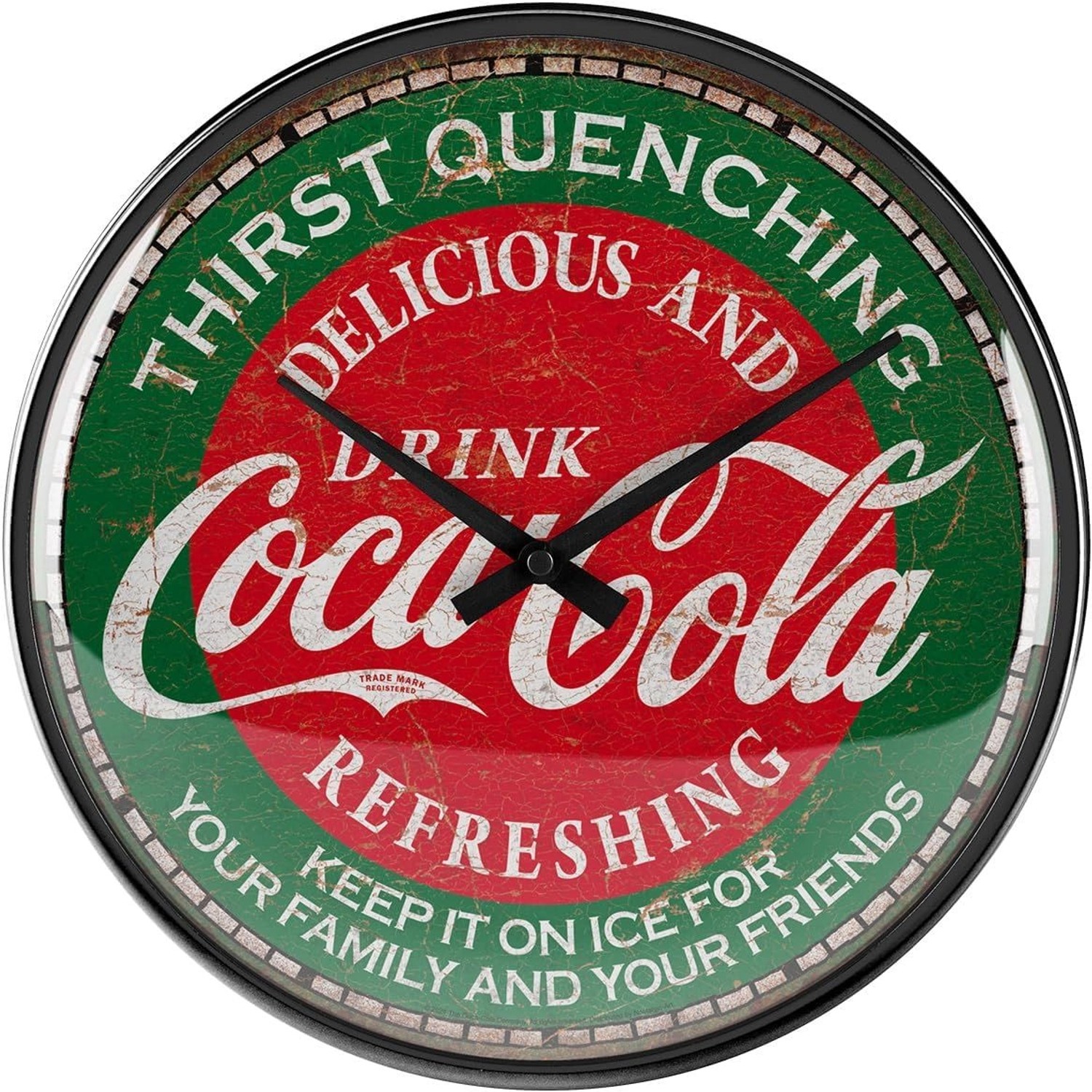 Nostalgic-Art Wanduhr Coca-Cola Thirst Quenching Green günstig online kaufen