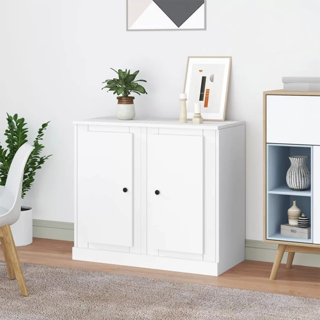 Vidaxl Sideboards 2 Stk. Weiß 37,5x35,5x67,5 Cm Holzwerkstoff günstig online kaufen