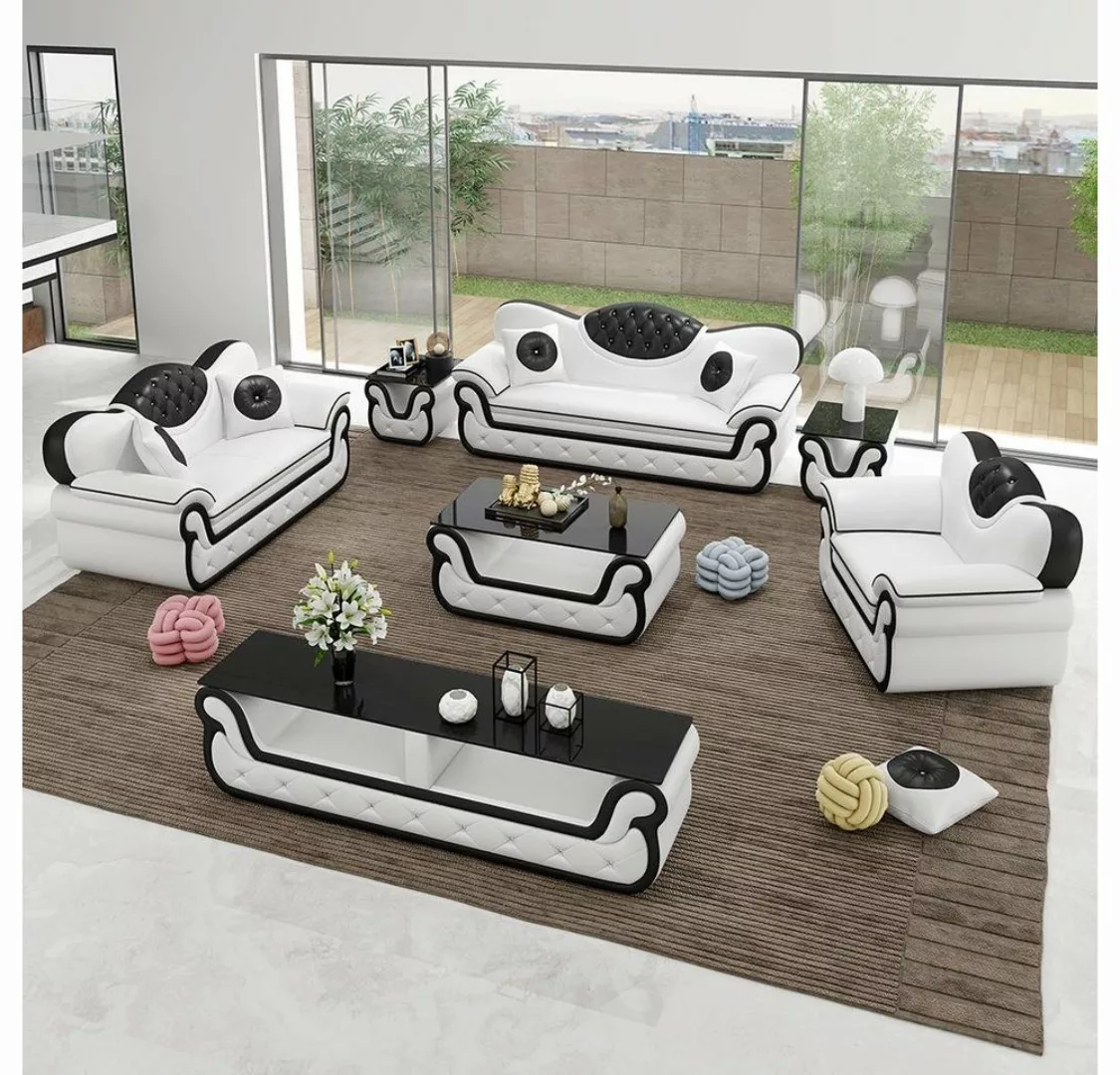 JVmoebel Sofa Sofagarnitur 3+1+1 Sitzer Sofas Couch Polster Moderne Couchen günstig online kaufen