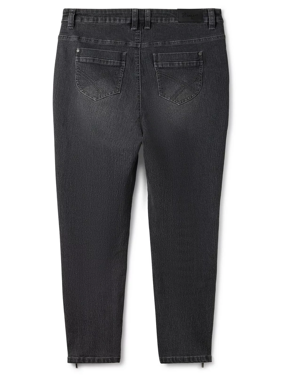 Sheego Stretch-Jeans Große Größen mit Zippern am Saumabschluss günstig online kaufen