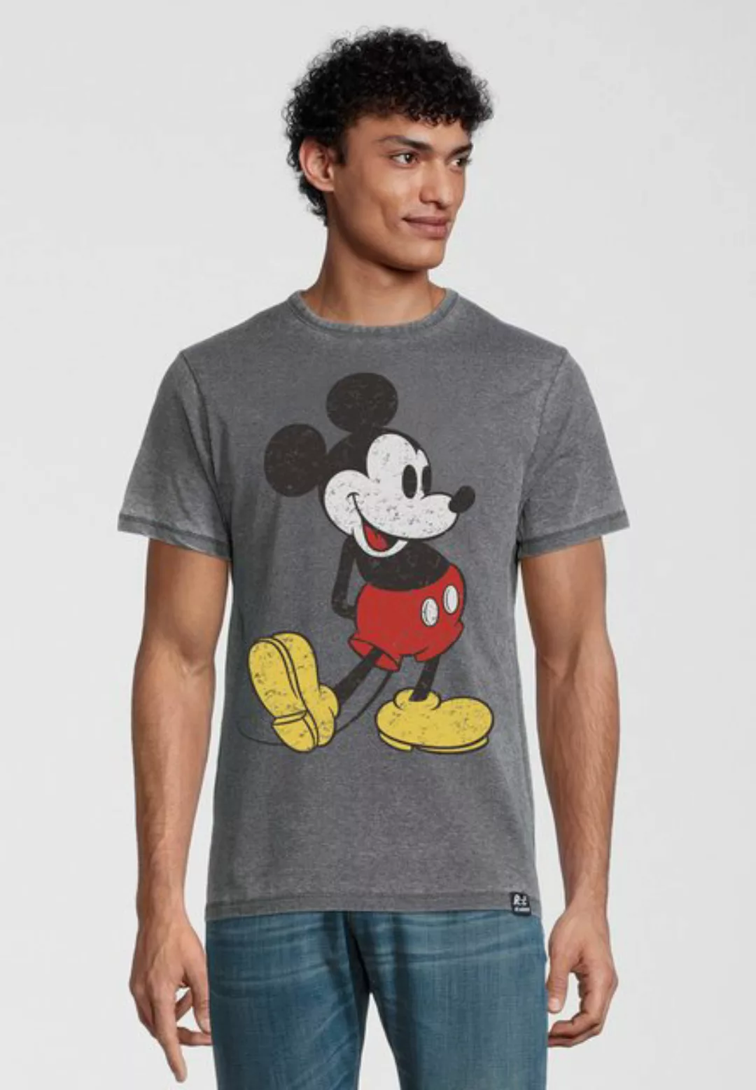 Recovered T-Shirt Disney Mickey Mouse Classic Pose GOTS zertifizierte Bio-B günstig online kaufen