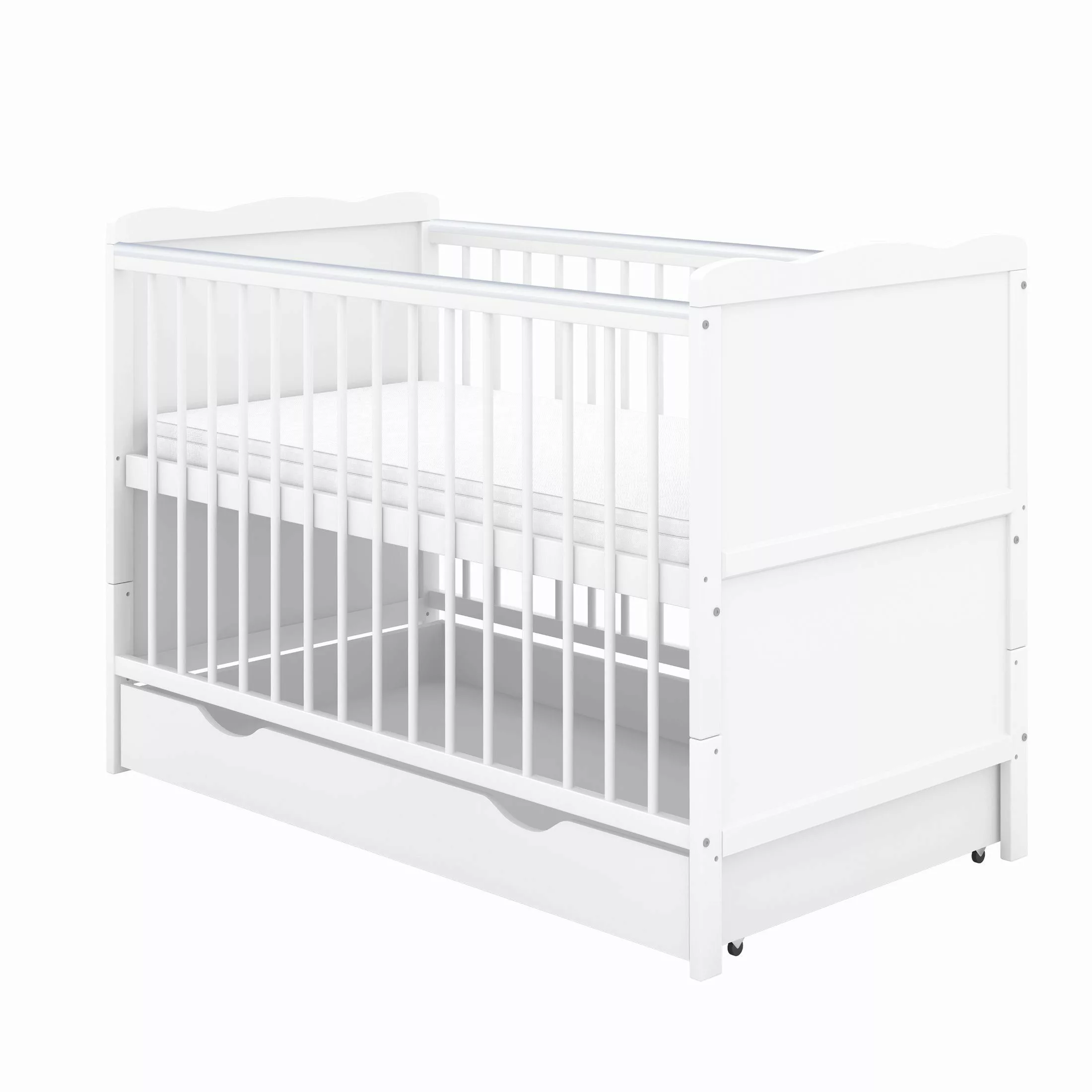 Baby-Delux Komplettbett Babybett Jack Schublade Komplettset, günstig online kaufen