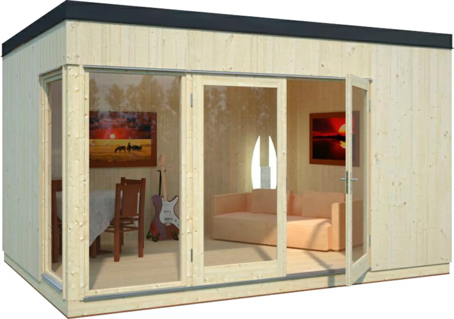 Palmako Gartenhaus "Nordic Haus Solveig", inklusive Fußboden günstig online kaufen