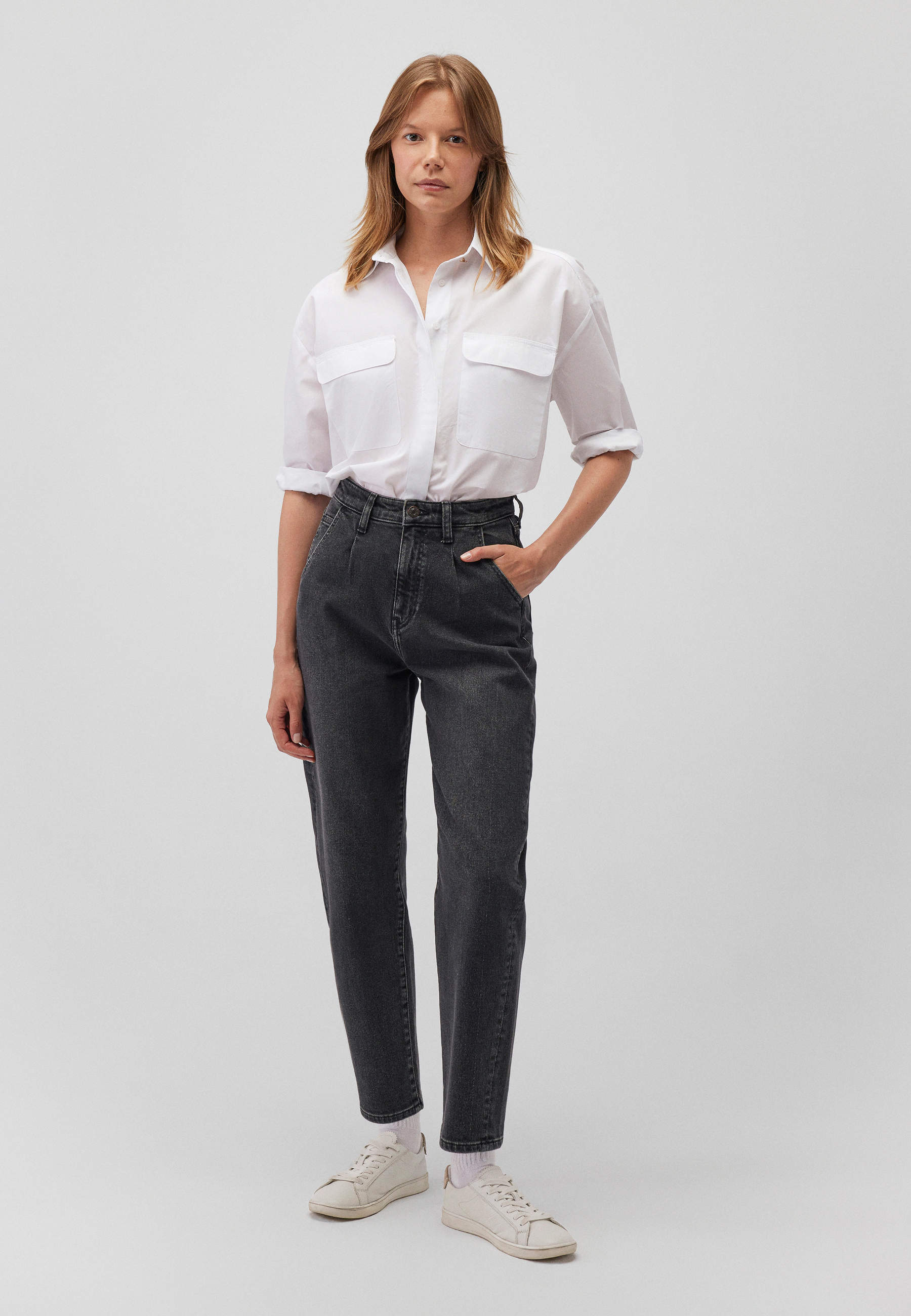 Mavi Weite Jeans "LAURA", Pleated Baggy Pants günstig online kaufen