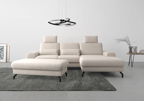 sit&more Ecksofa "Cinturo L-Form", inklusive Sitztiefenverstellung und Fede günstig online kaufen