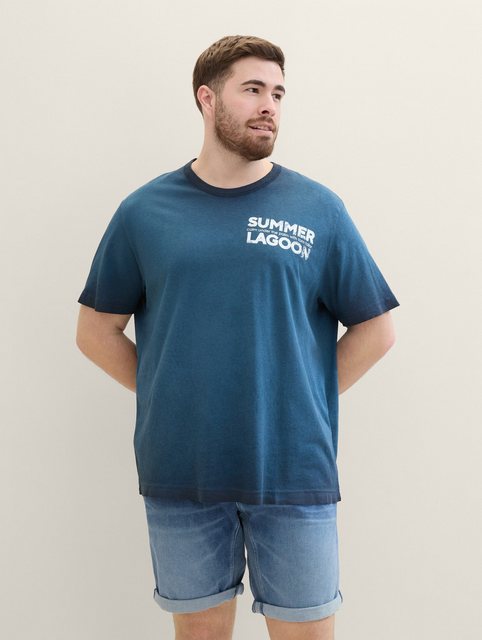 TOM TAILOR PLUS T-Shirt Plus - T-Shirt mit Textprint günstig online kaufen