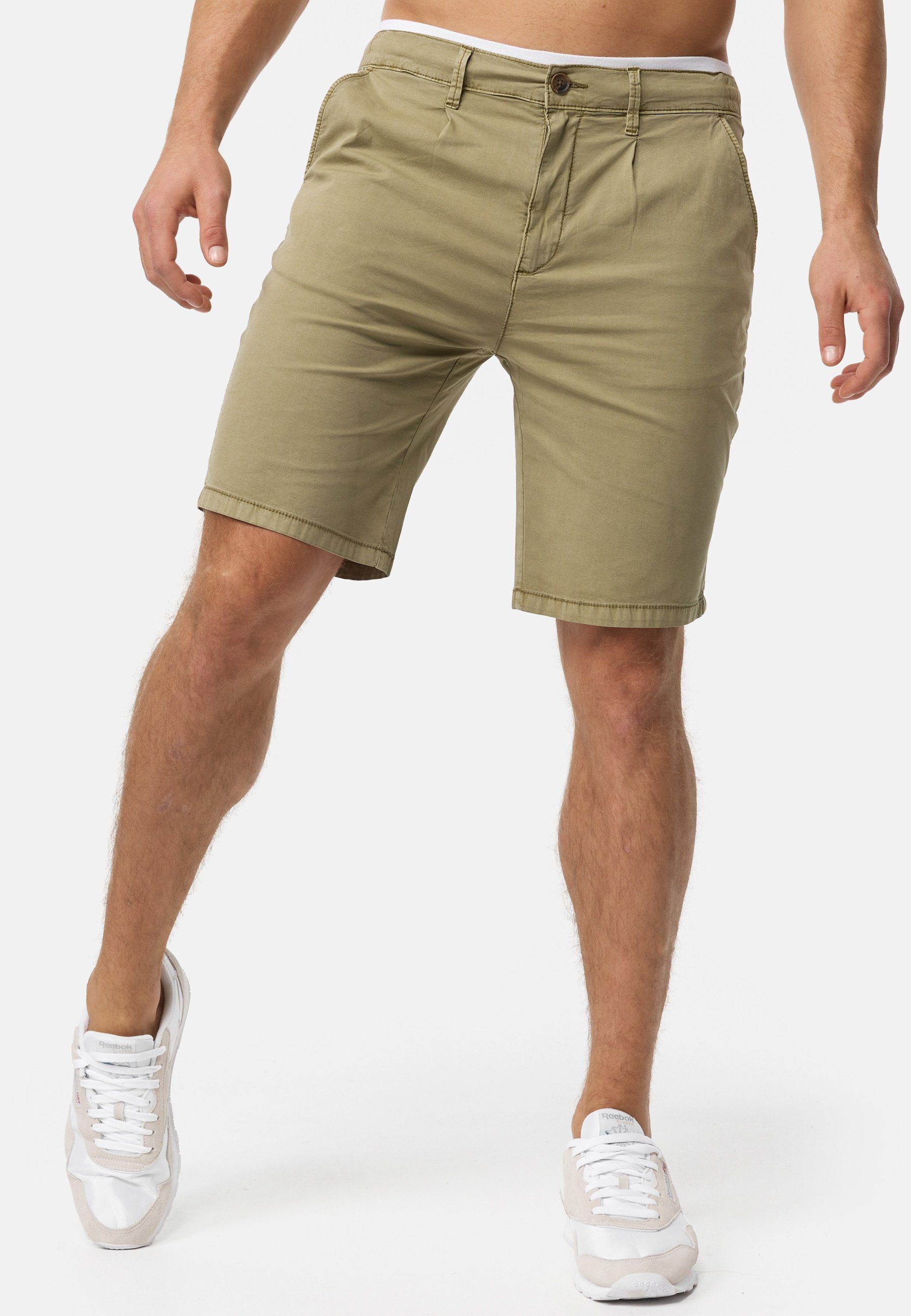 Indicode Chinoshorts INSan aus elastischer Baumwoll-Qualität günstig online kaufen