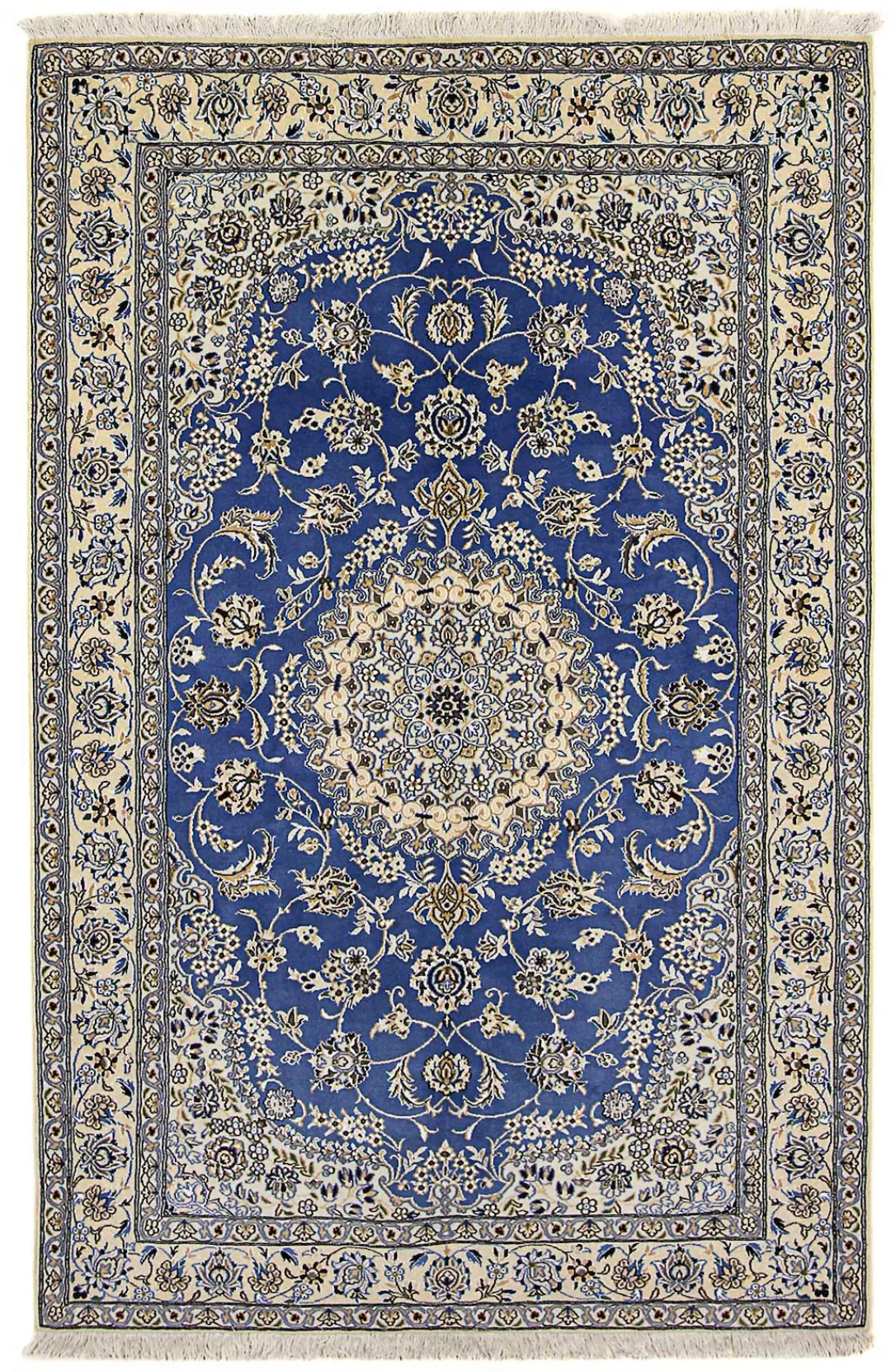 morgenland Orientteppich »Perser - Nain - Royal - 248 x 158 cm - blau«, rec günstig online kaufen