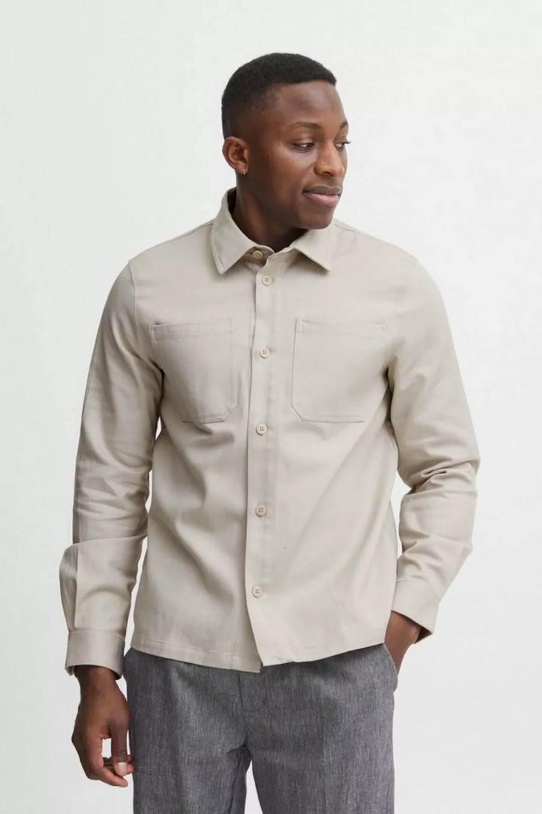 Casual Friday Langarmhemd Anton cotton twill overshirt 20504163 günstig online kaufen