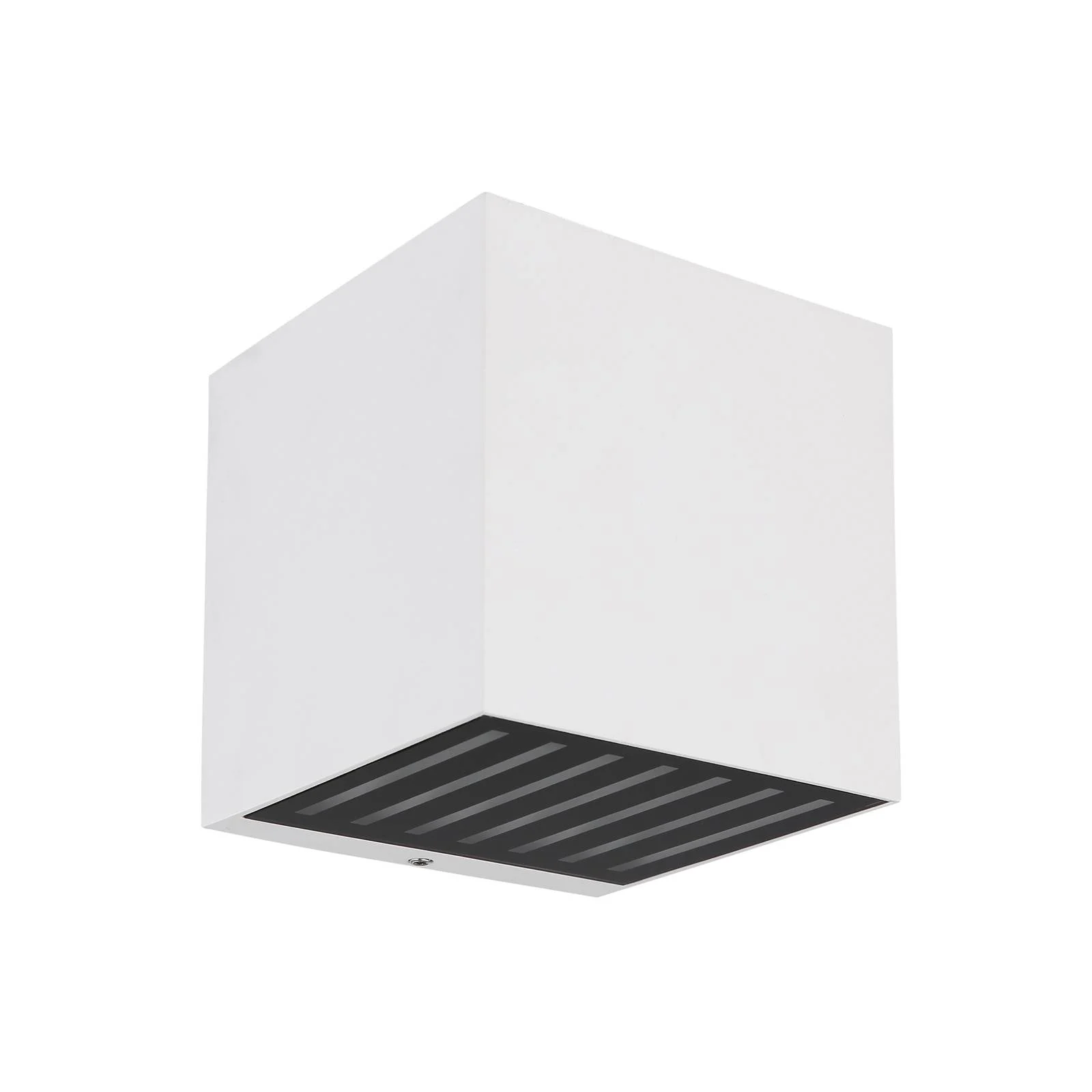LED-Außenwandlampe Illi, weiß, Breite 10 cm, Alu, IP54 günstig online kaufen
