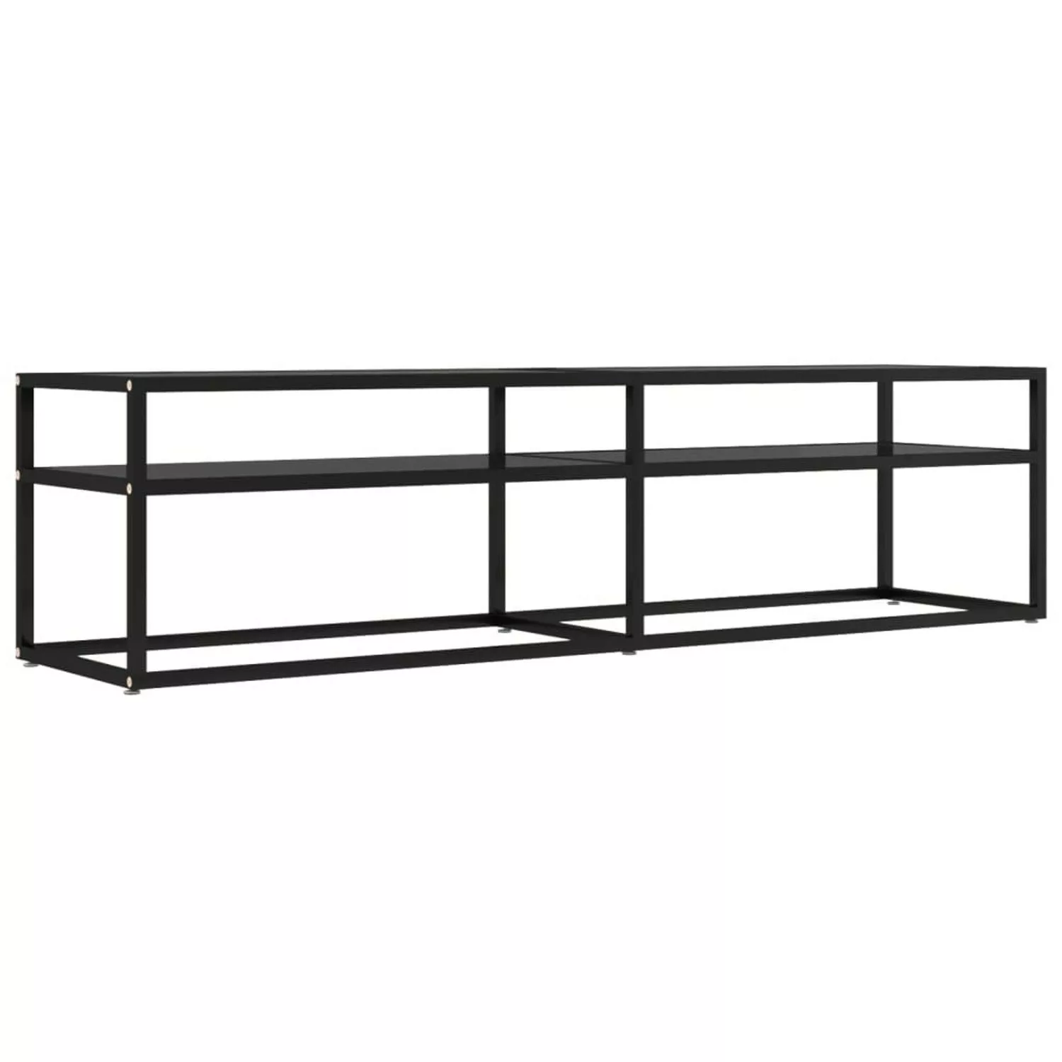 VidaXL TV-Schrank Schwarz 160x40x40,5 cm Hartglas günstig online kaufen
