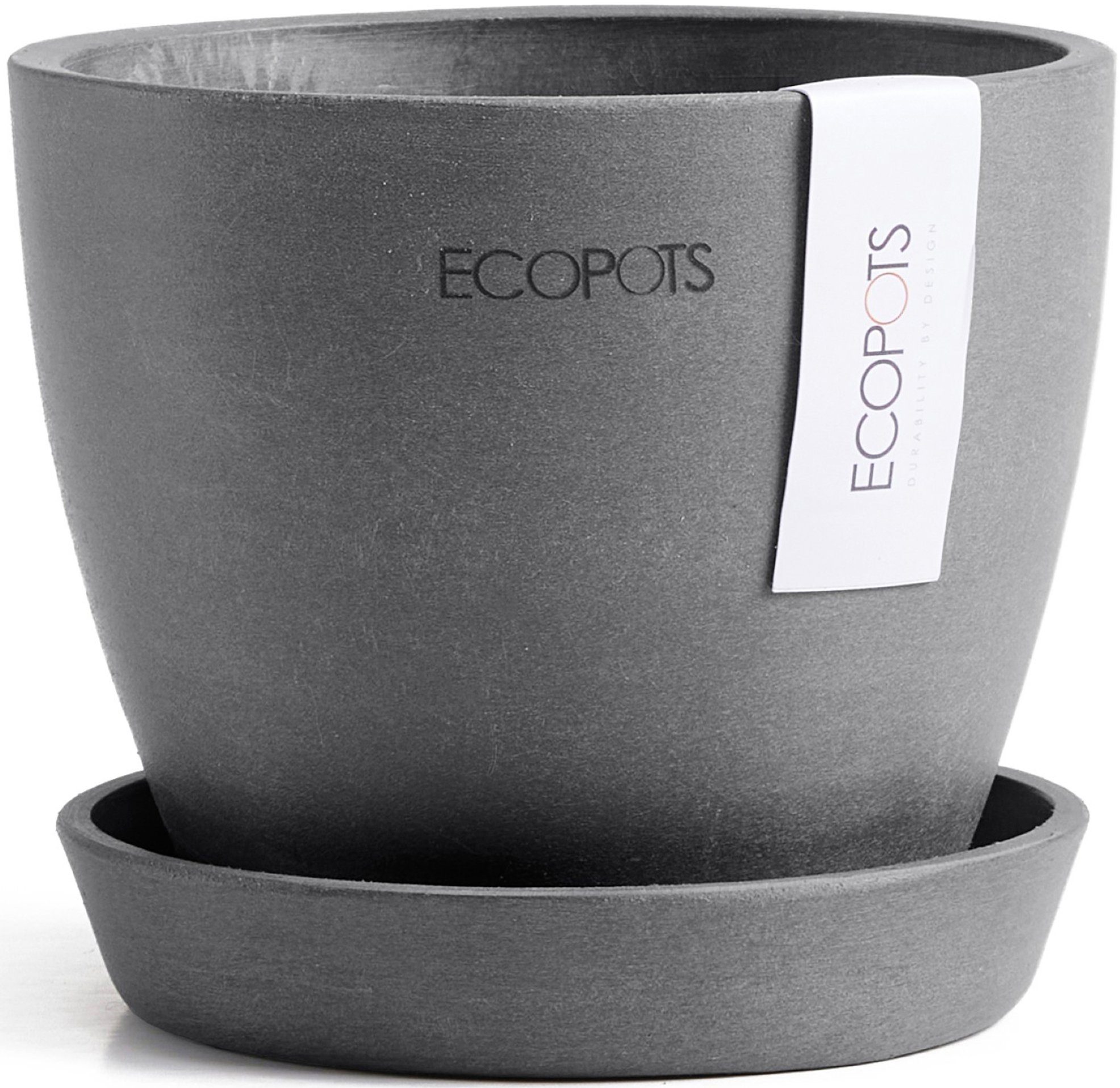 ECOPOTS Blumentopf Antwerp Mini 11 Grau, günstig online kaufen