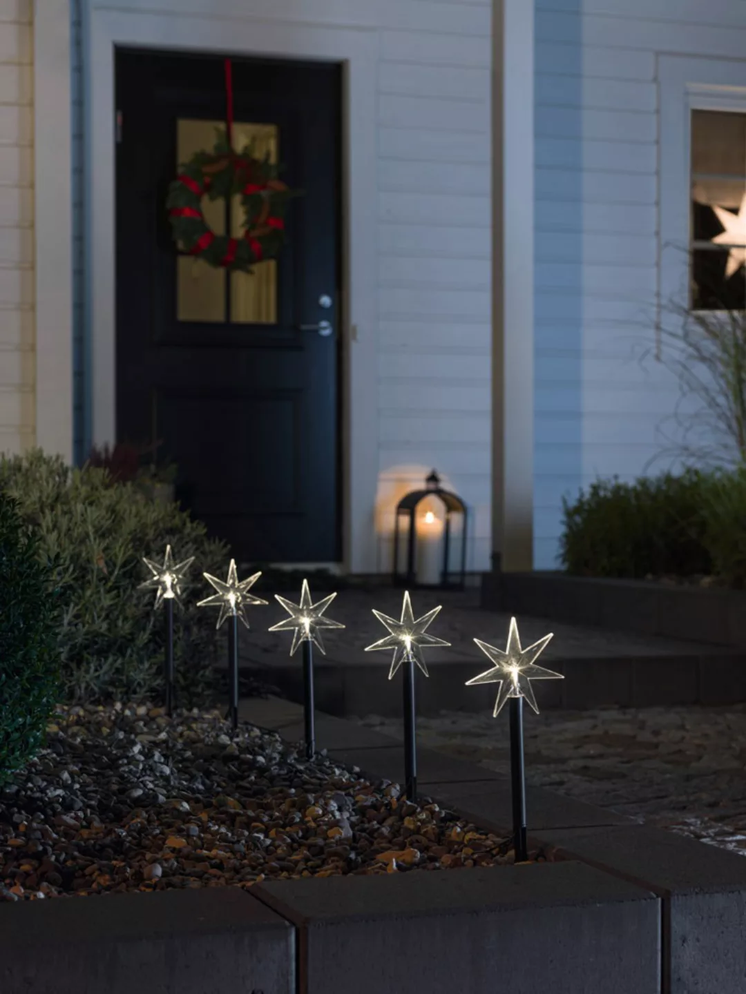 KONSTSMIDE LED Gartenleuchte »Spiessleuchte mit 5 Sternen, Weihnachtsdeko a günstig online kaufen