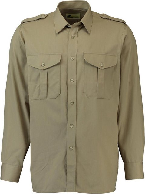 Skogen Langarmhemd SKOGEN Jagd-Hemd beige Regular Fit günstig online kaufen