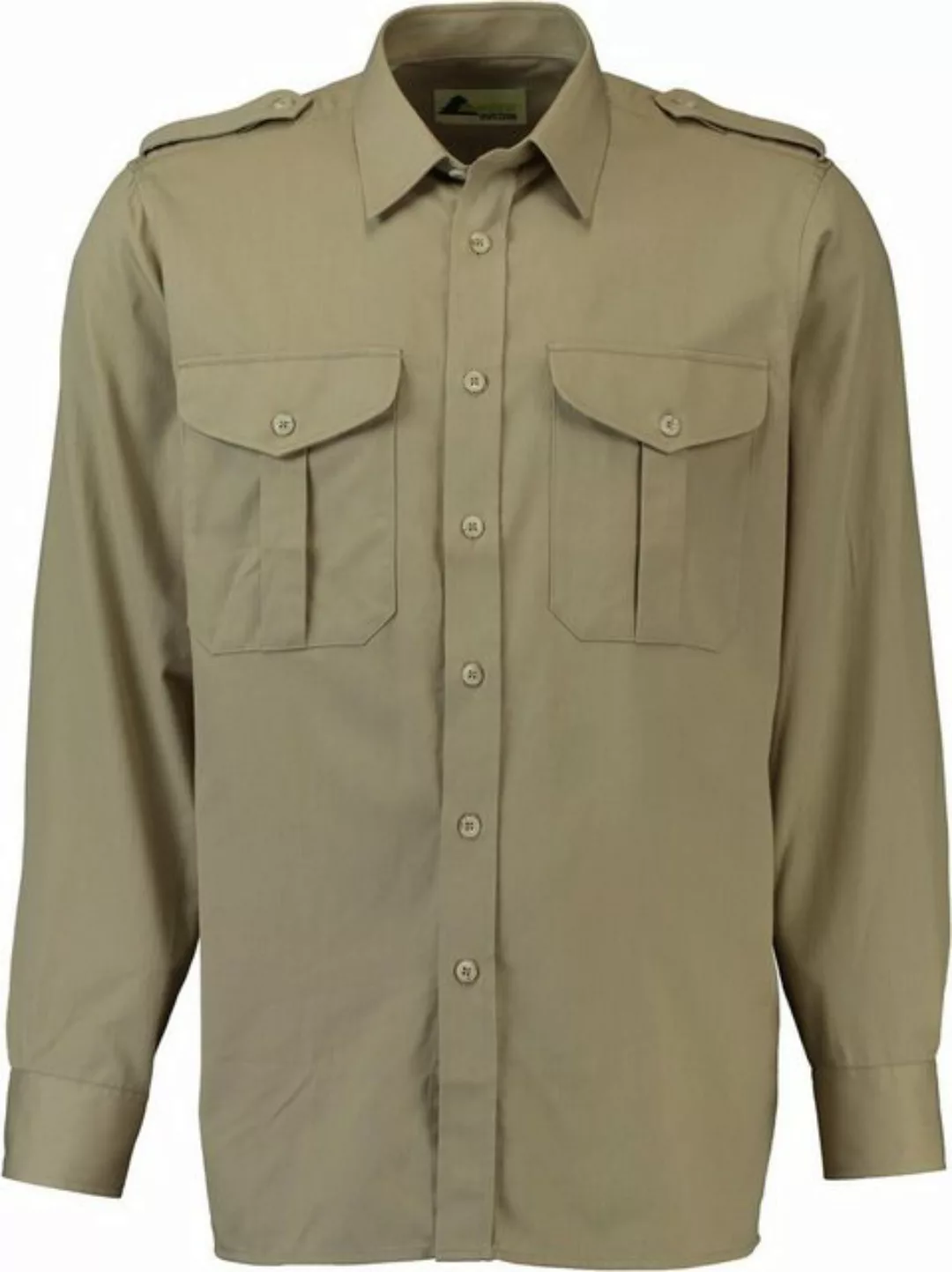 Skogen Langarmhemd SKOGEN Jagd-Hemd beige Regular Fit günstig online kaufen