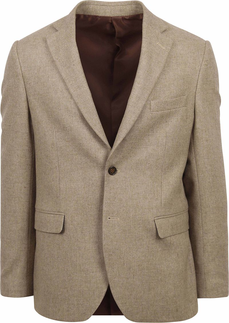 Suitable Tweed Blazer Beige - Größe 56 günstig online kaufen