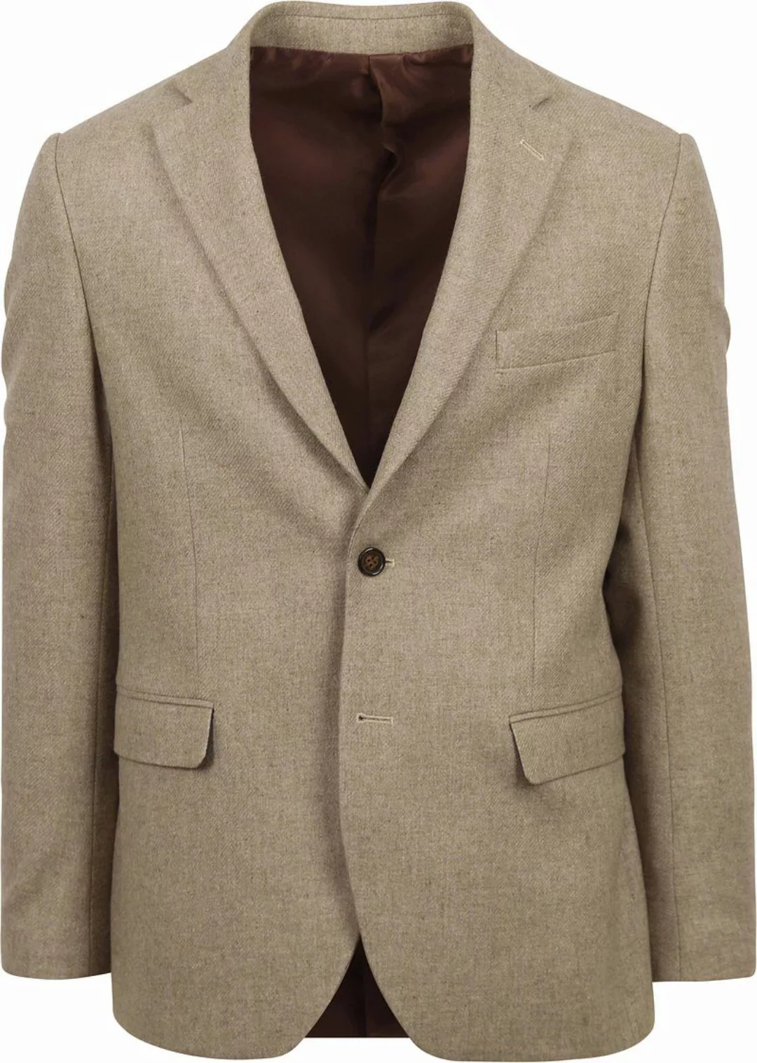 Suitable Tweed Blazer Beige - Größe 54 günstig online kaufen