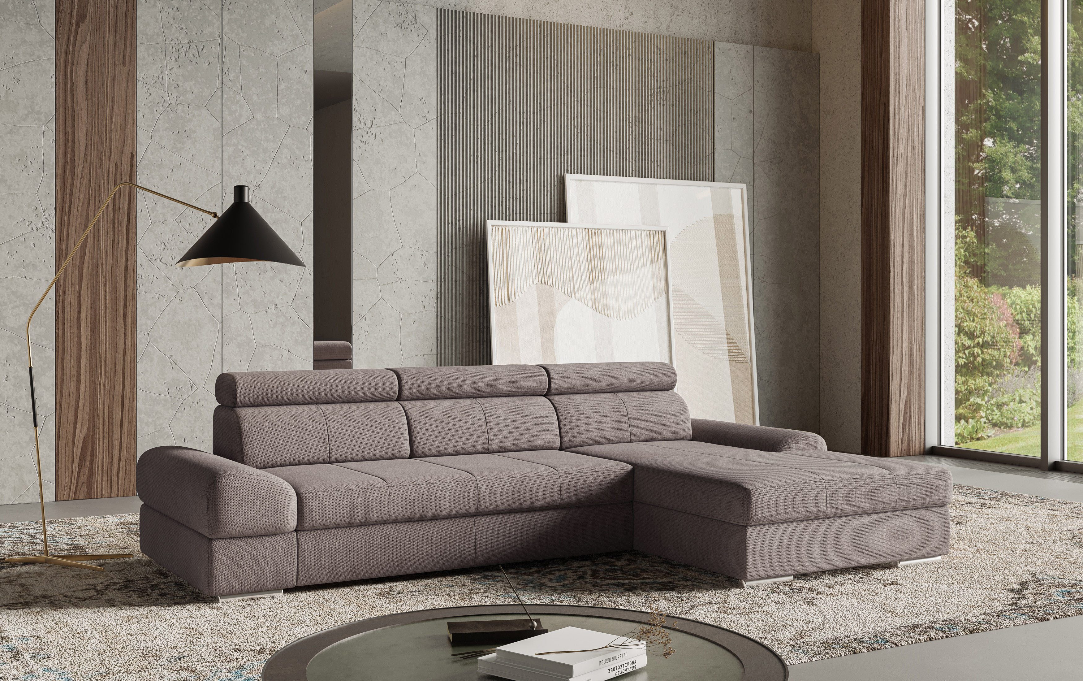 sit&more Ecksofa "Broadway L-Form", inklusive Kopfteilverstellung, wahlweis günstig online kaufen