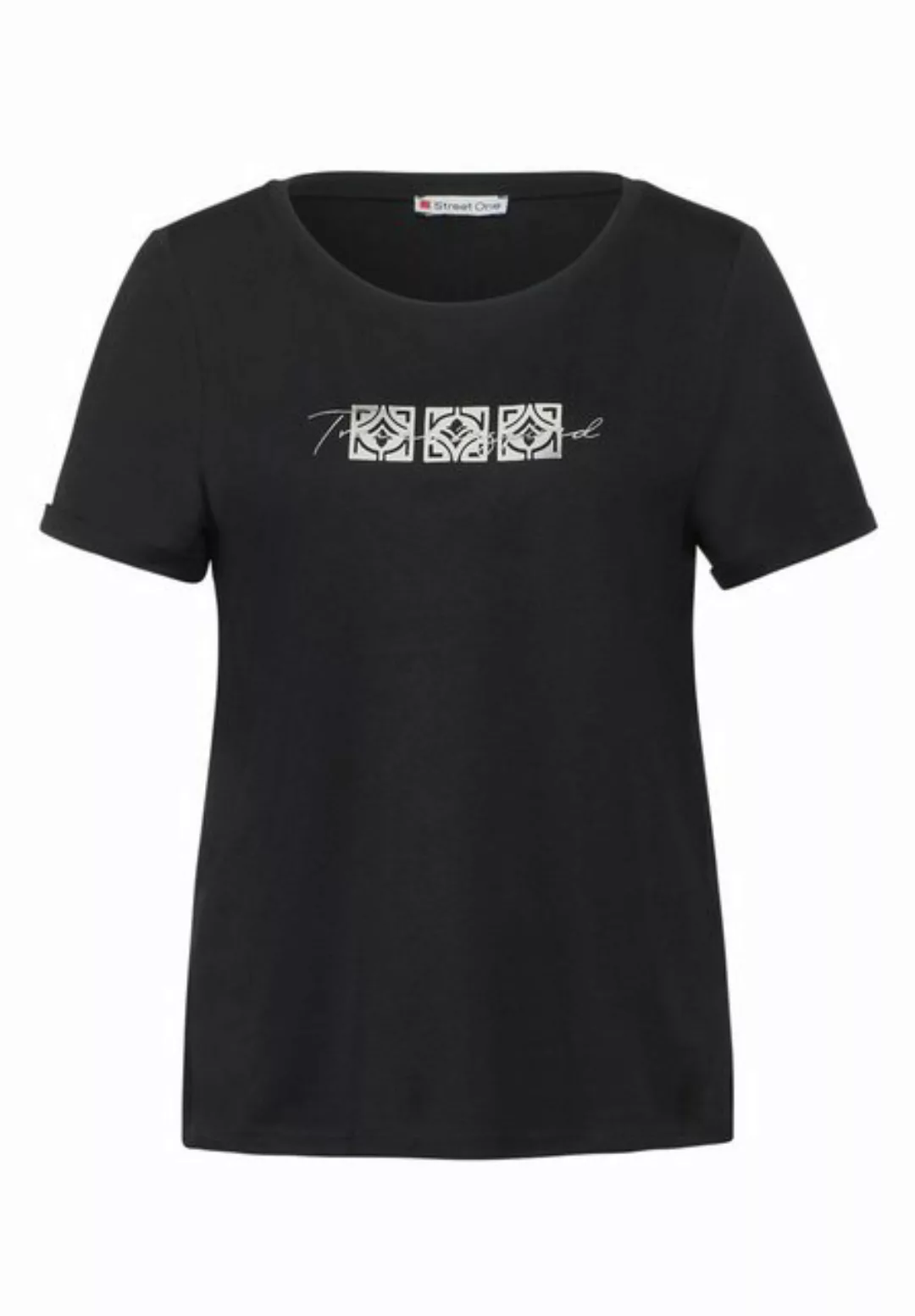 STREET ONE Rundhalsshirt, Jersey günstig online kaufen