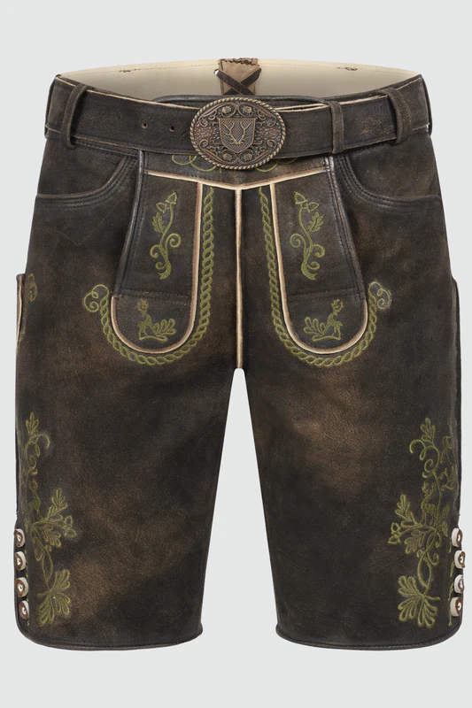 Lederhose Milian mit Gürtel günstig online kaufen