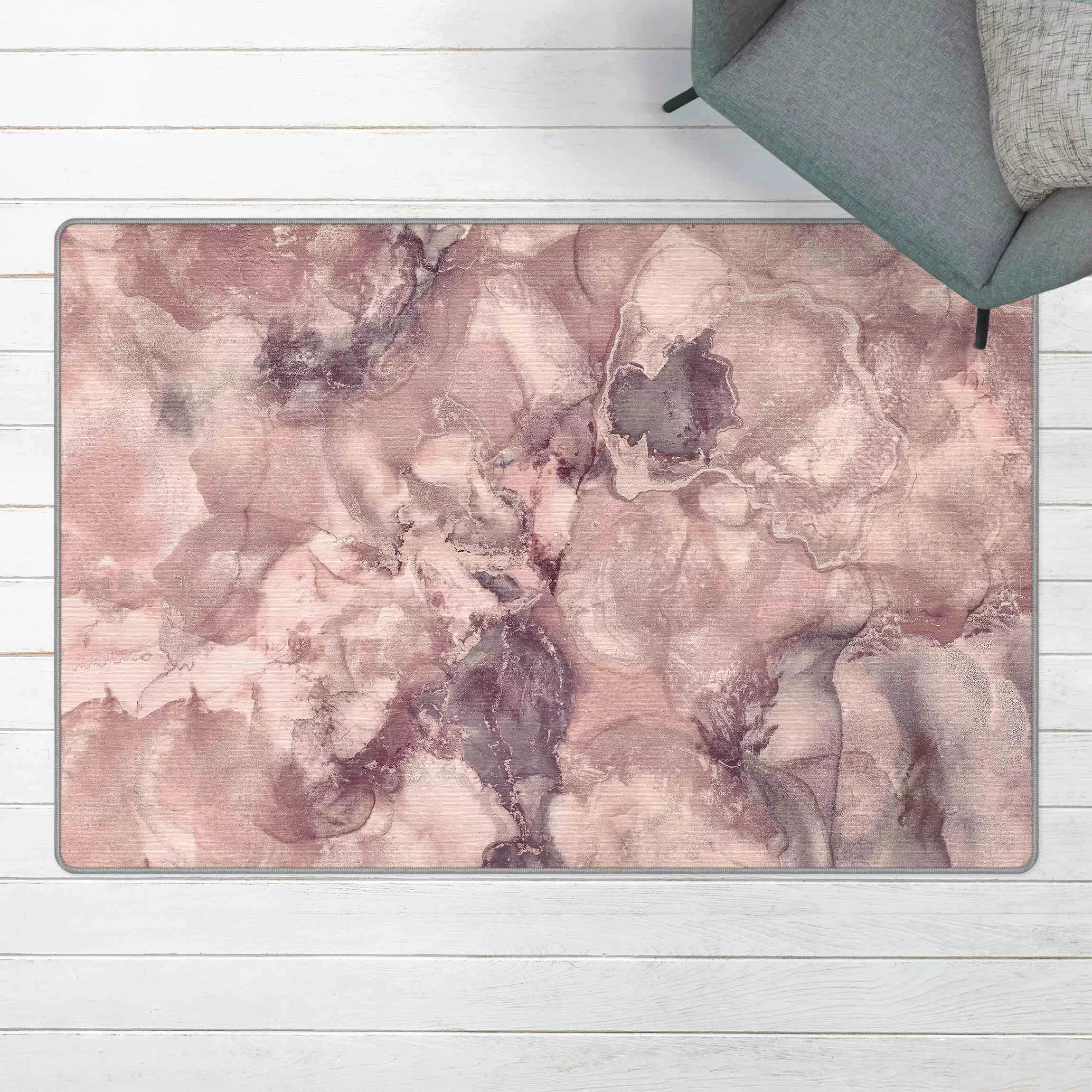 Teppich Farbexperimente Marmor Violett günstig online kaufen