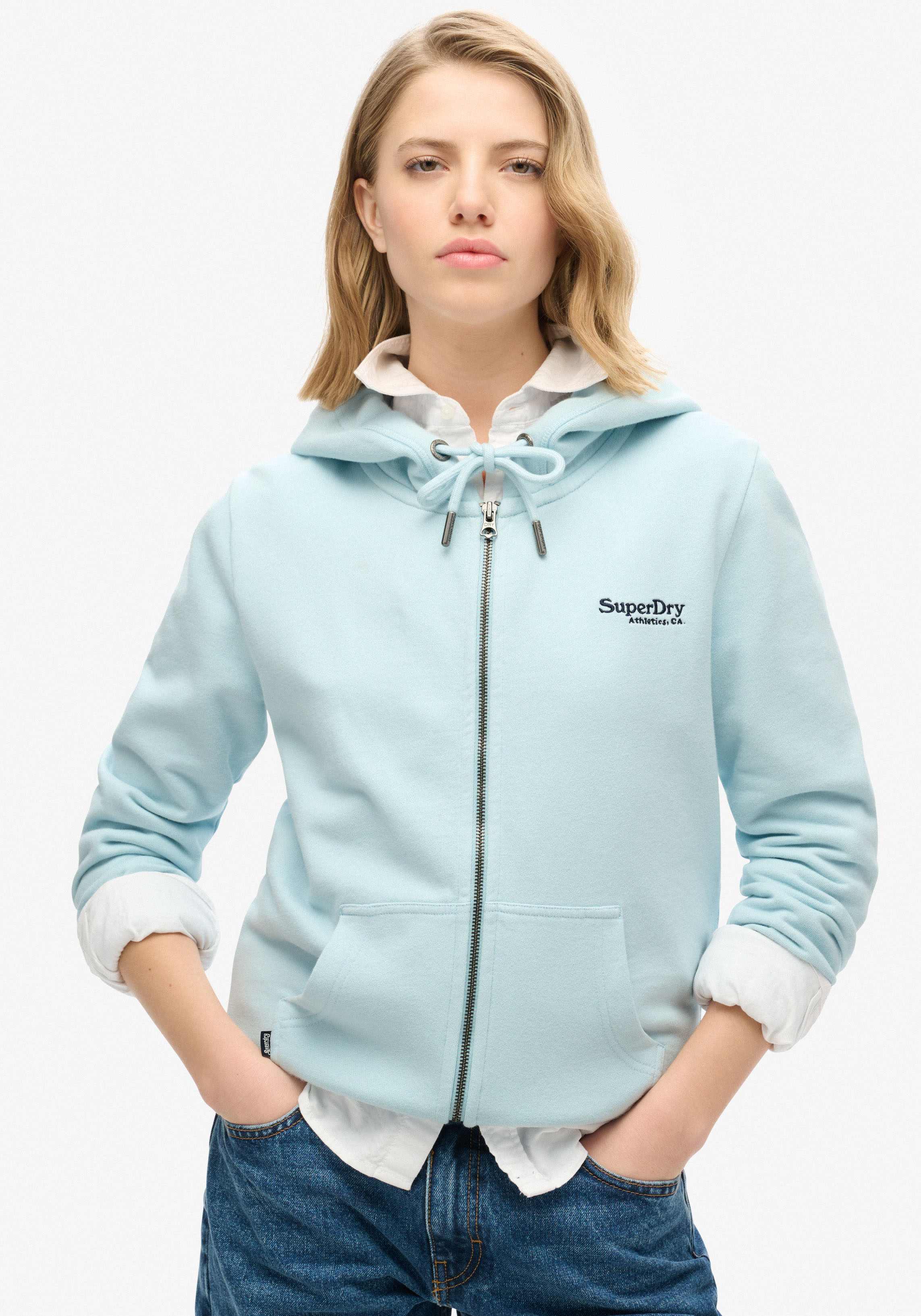 Superdry Kapuzensweatjacke "ESSENTIAL LOGO ZIP HOODIE HB" günstig online kaufen