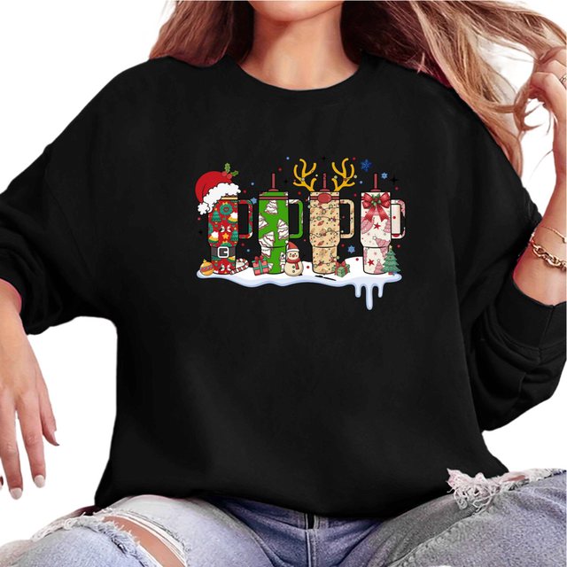 MC Star Weihnachtssweatshirt Übergroßes Weihnachts-Sweatshirt für Damen mit günstig online kaufen