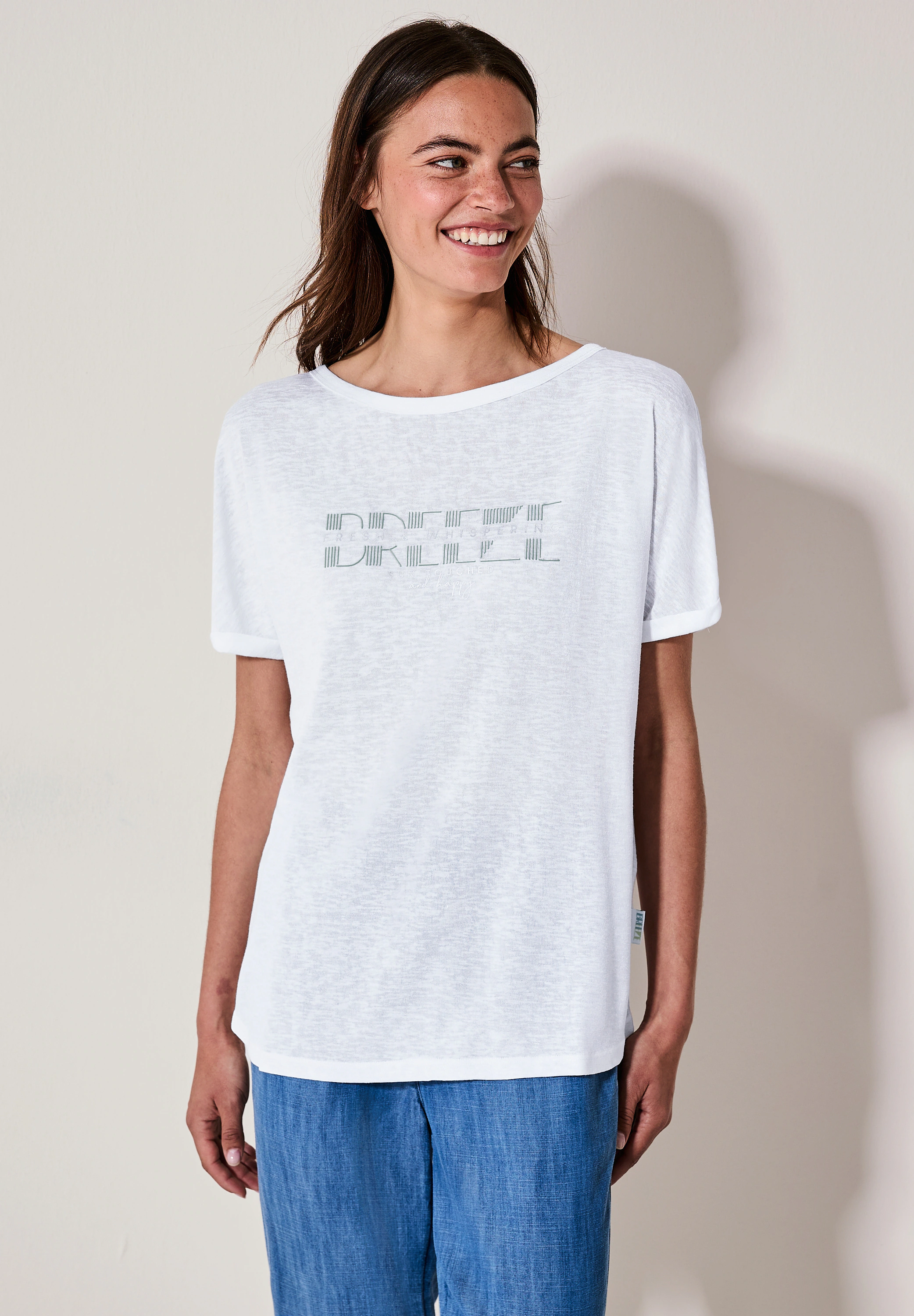 Cecil Print-Shirt, im angenehmen Materialmix günstig online kaufen