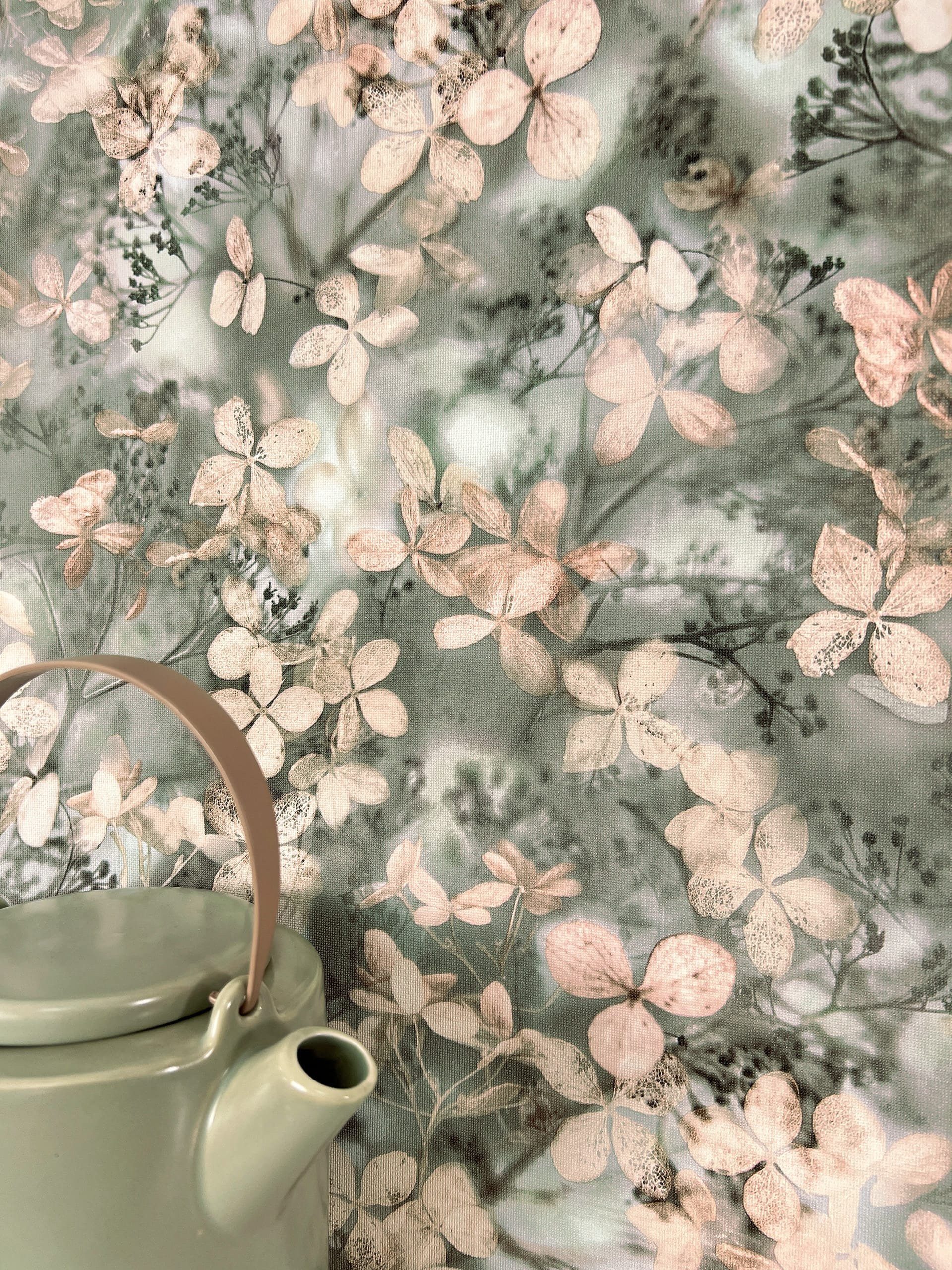 Newroom Vliestapete, Grün Tapete Floral Blätter günstig online kaufen