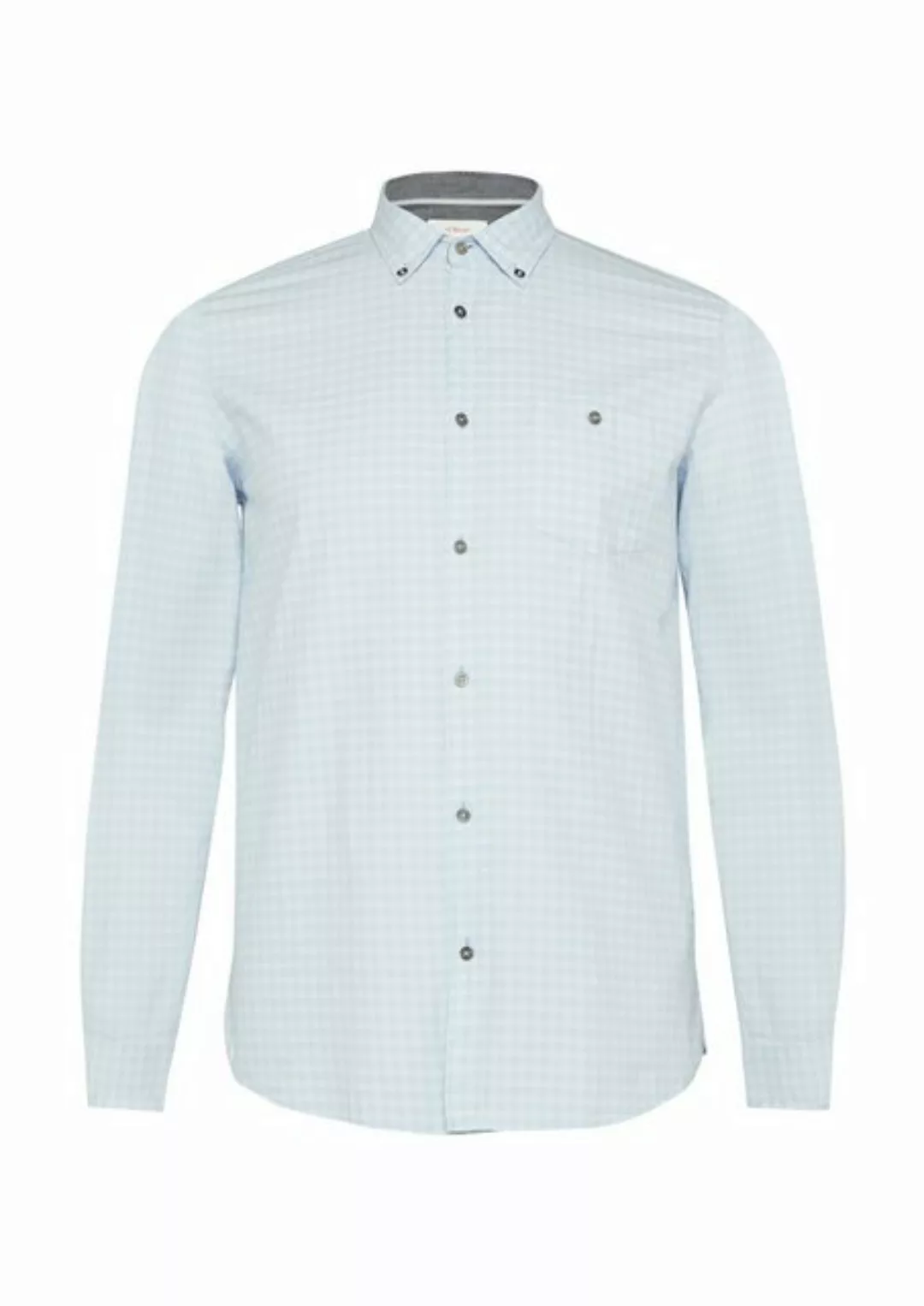 s.Oliver Langarmhemd Regular Fit: Kariertes Hemd mit Button-Down-Kragen Art günstig online kaufen