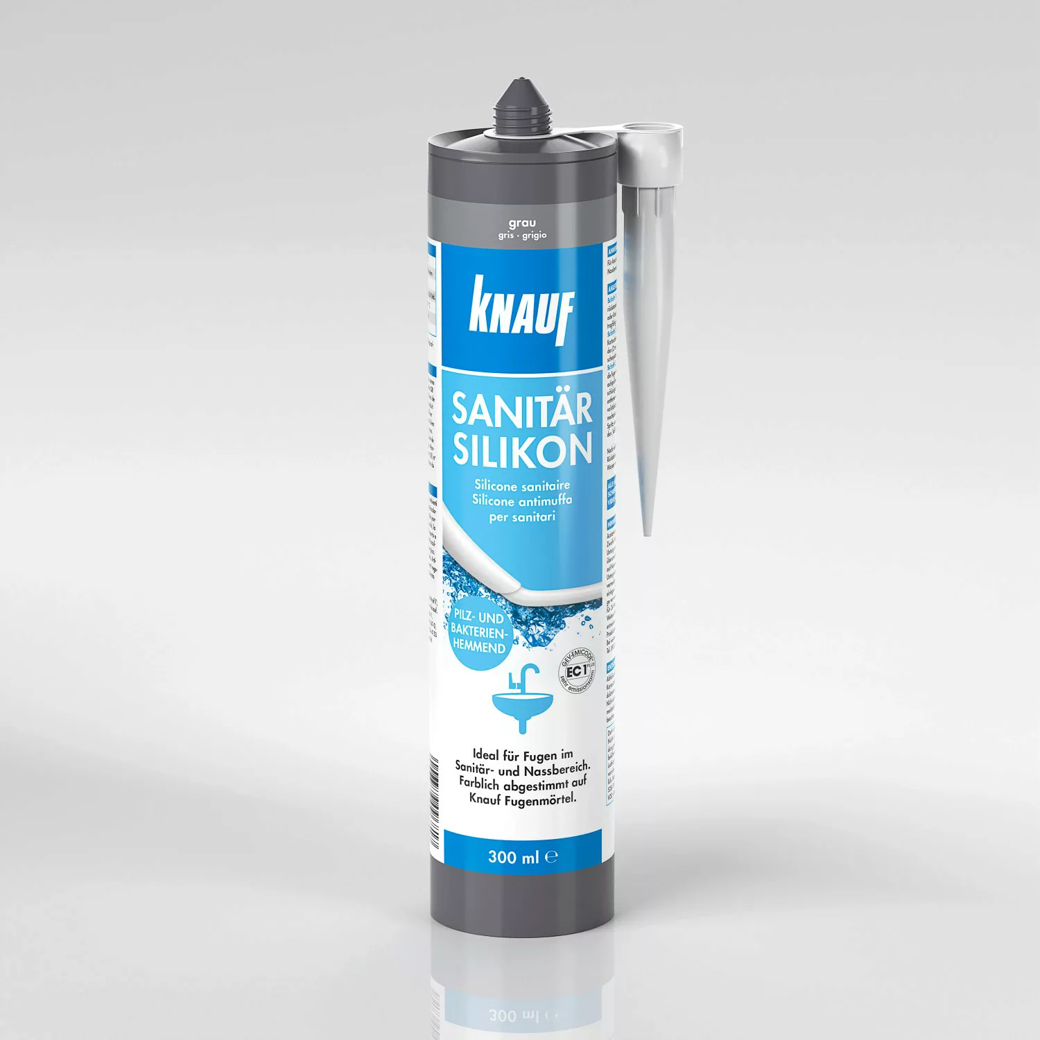 Knauf Sanitär-Silikon Grau 300 ml günstig online kaufen