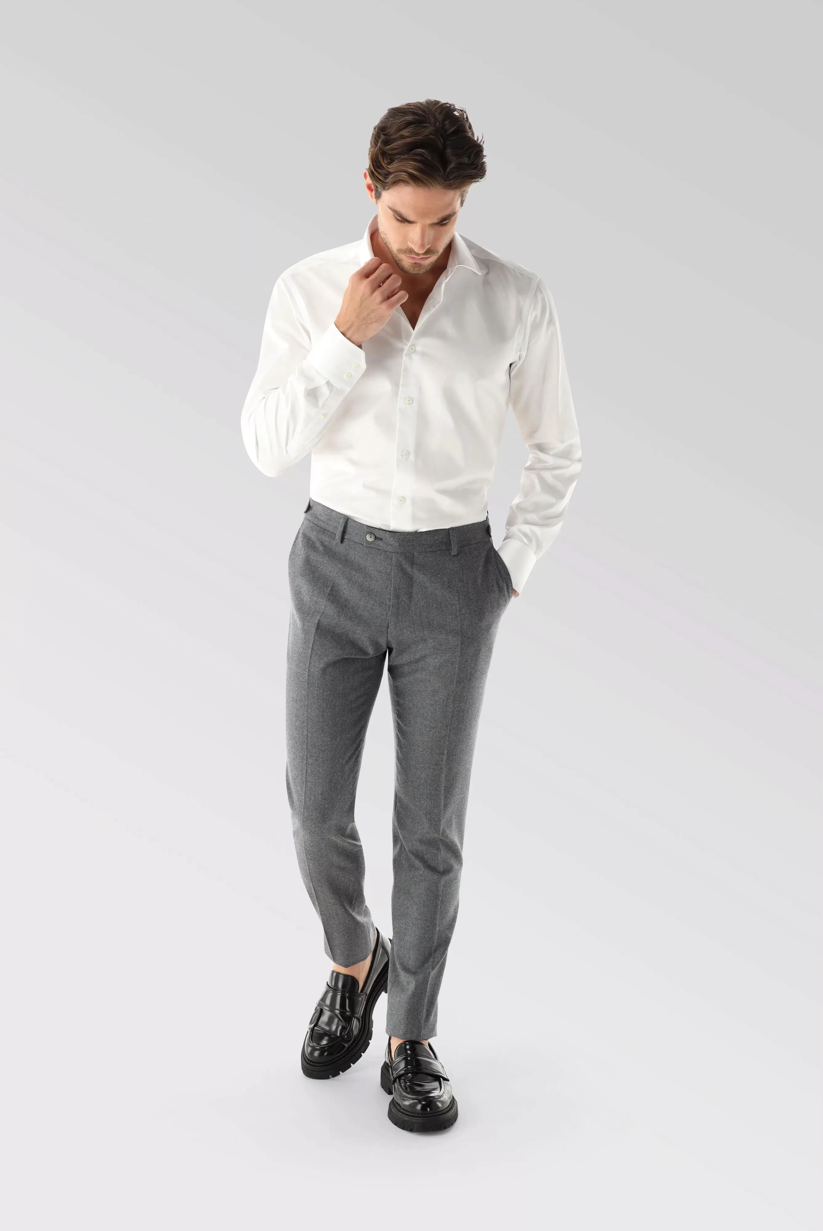 Twill Hemd Tailor Fit günstig online kaufen