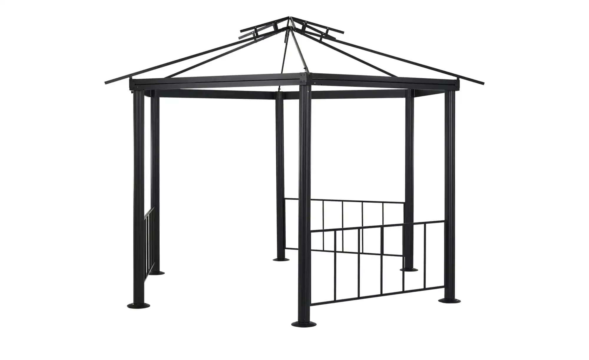 Pavillon  Verona ¦ schwarz ¦ Maße (cm): H: 265  Ø: 350 Garten > Gartenmöbel günstig online kaufen