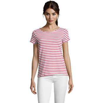Sols  T-Shirt Camiseta de mujer a rayas-100% algodón peinado Ringspun günstig online kaufen
