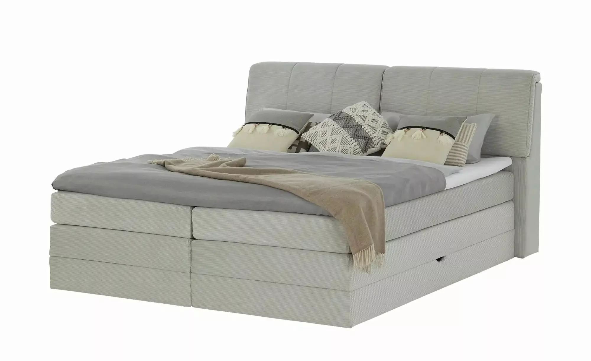 switch Boxspringbett mit Bettkasten Dilma ¦ grau ¦ Maße (cm): B: 194 H: 109 günstig online kaufen