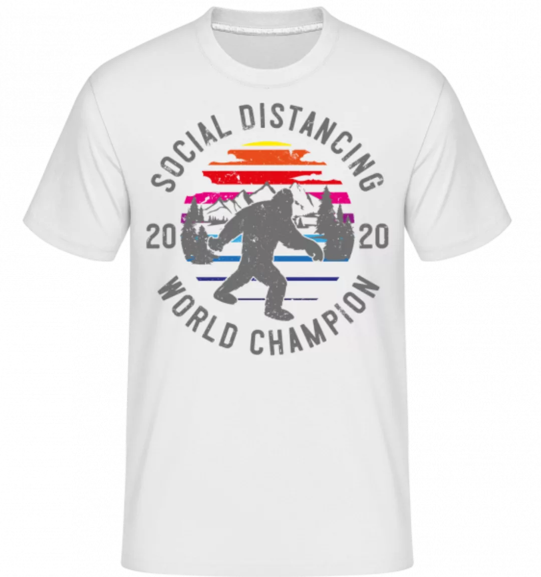 Social Distancing Champion 2020 · Shirtinator Männer T-Shirt günstig online kaufen