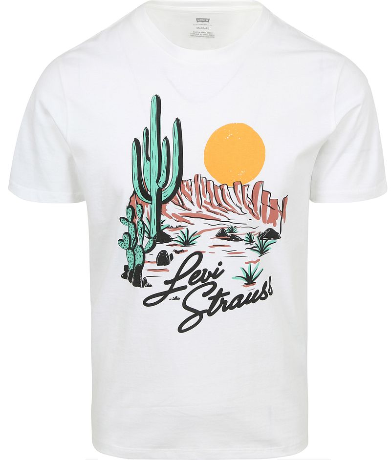 Levi's T-Shirt Graphic Heritage White - Größe M günstig online kaufen