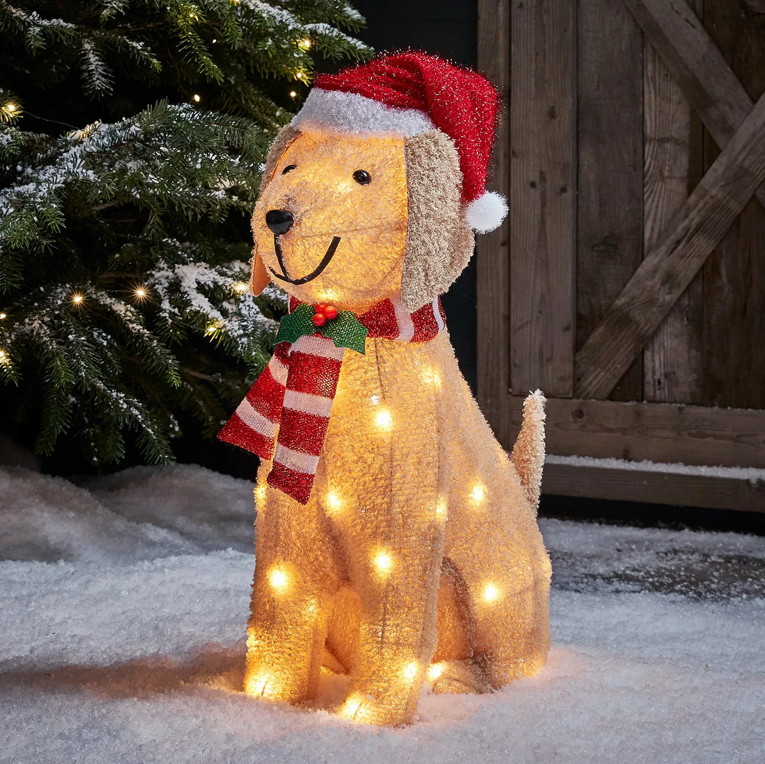 LED Weihnachtsfigur außen Labrador günstig online kaufen