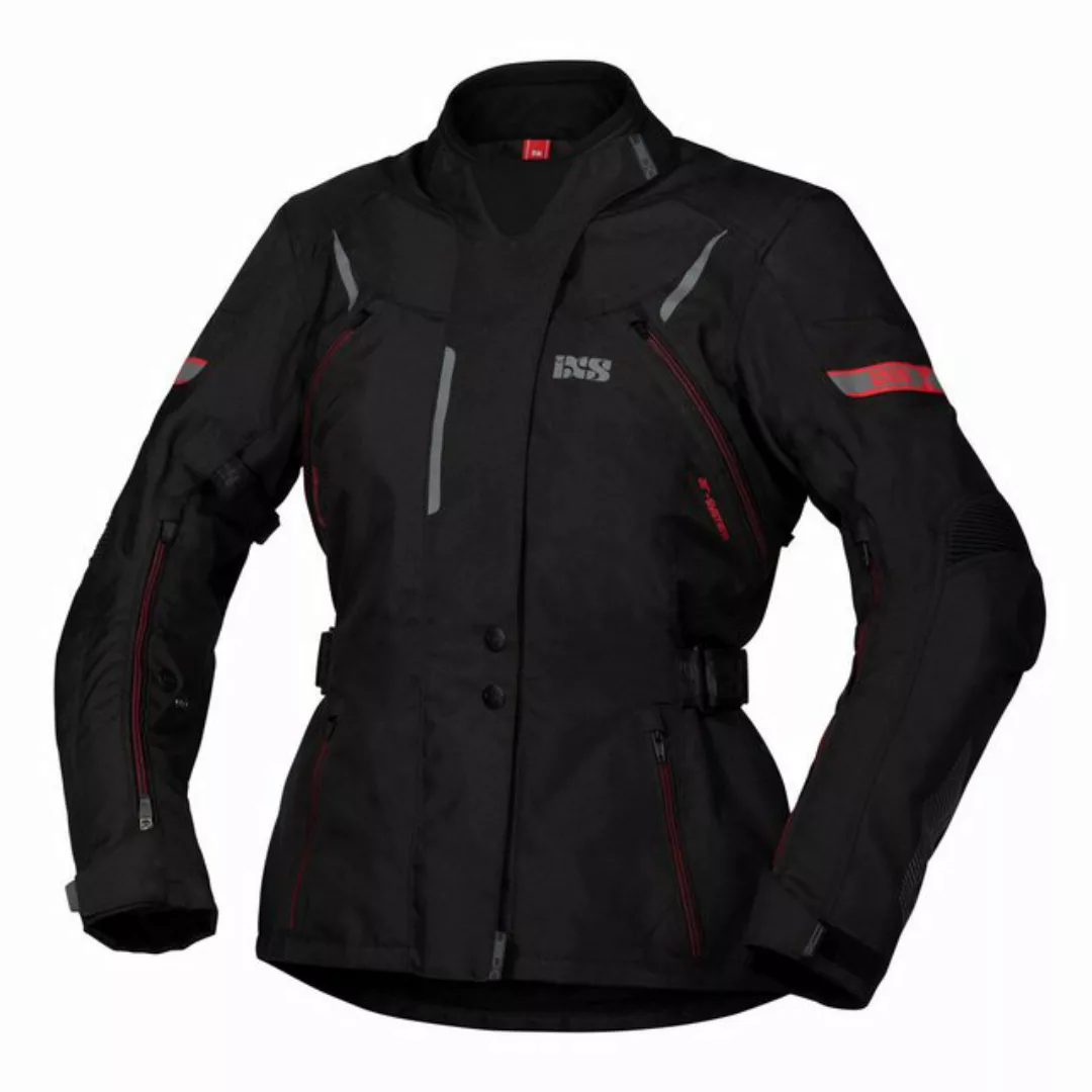 IXS Motorradjacke iXS Liz-ST Textiljacke Damen schwarz / rot L günstig online kaufen