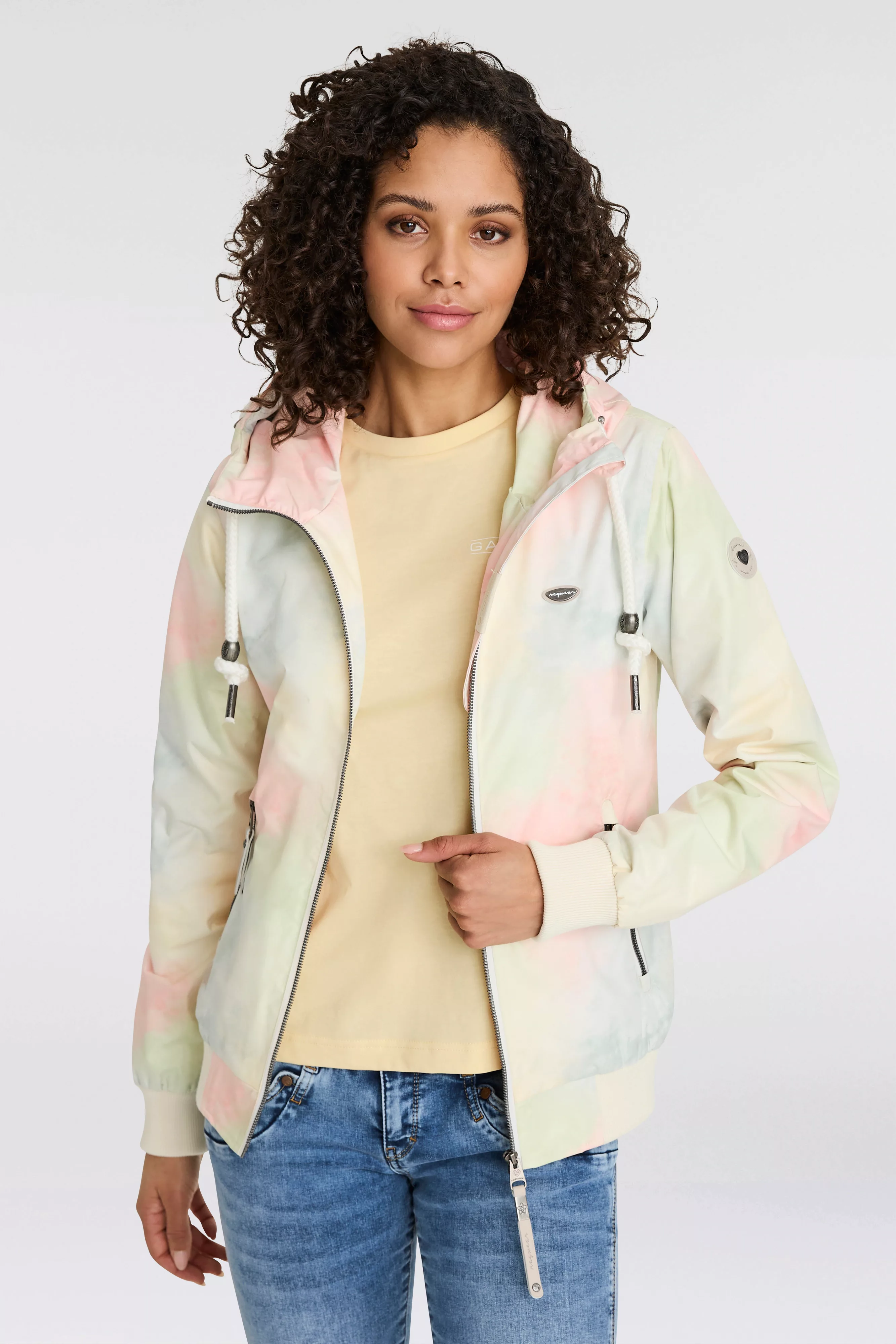 Ragwear Funktionsjacke "NUGGIE OMBRE O", mit Kapuze, Übergangsjacke aus was günstig online kaufen