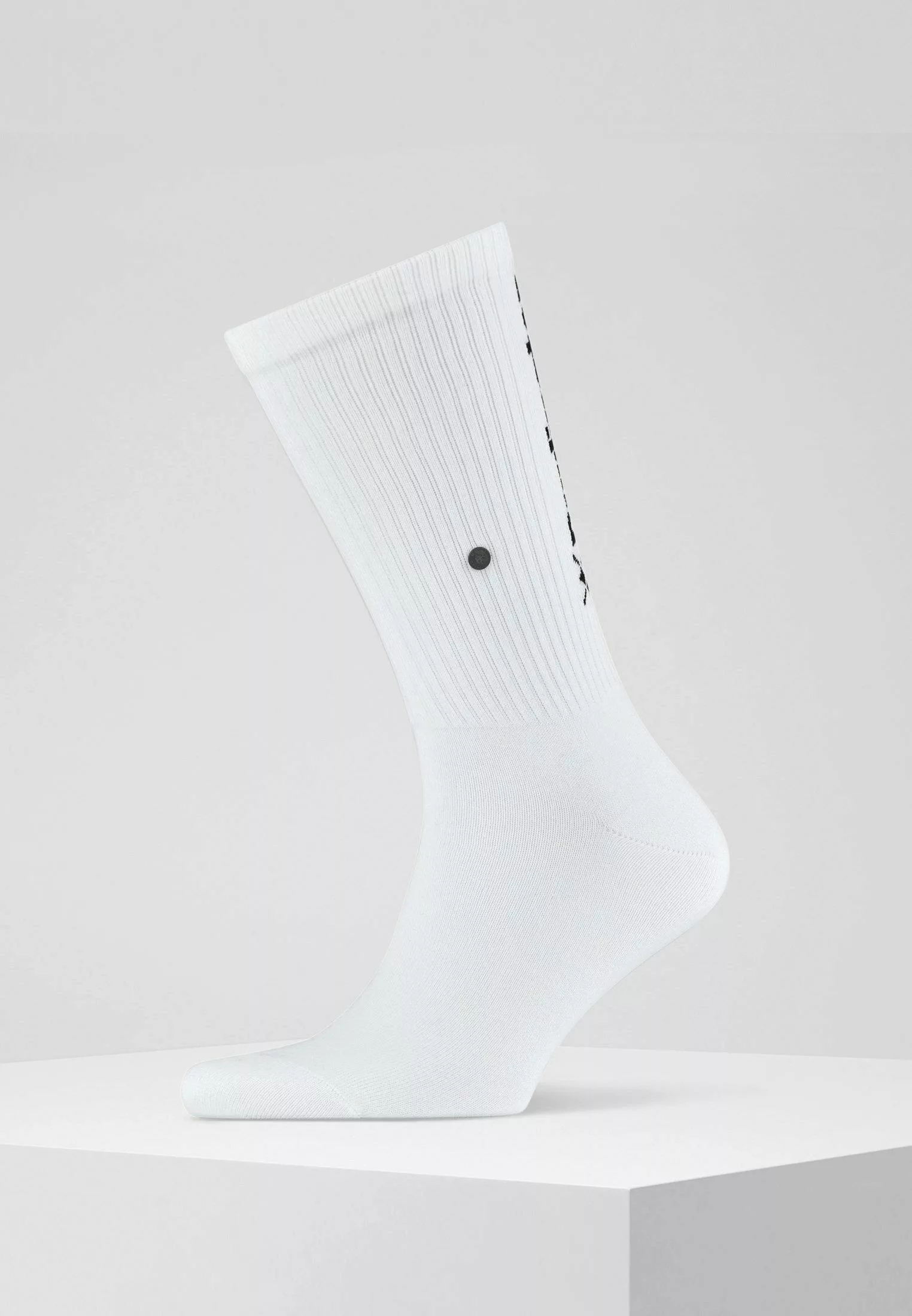 Burlington Black Logo Herren Socken, 40-46, Schwarz, Rippe, Baumwolle, 2189 günstig online kaufen